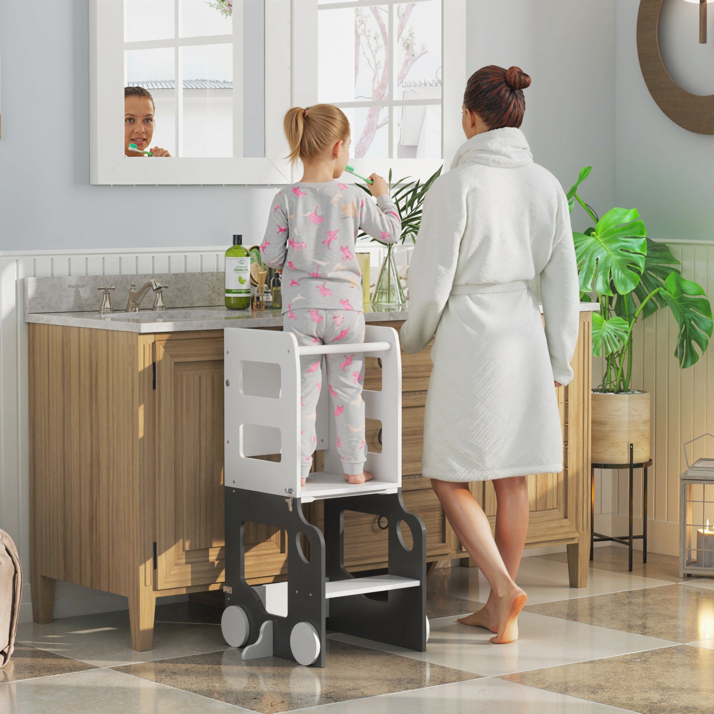 Toddler Step Stool, 4 in 1 Standing Tower