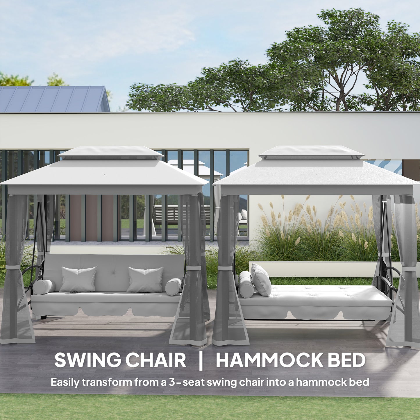 3 Seater Convertible Swing Chair