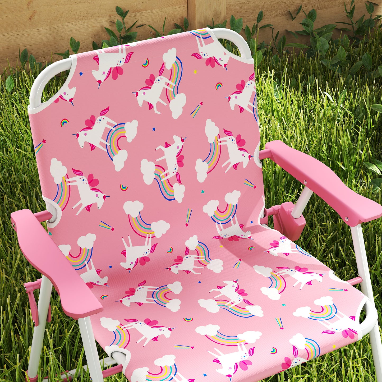 Kids Patio Table and Chair Set, Kids Garden Furniture with Umbrella
