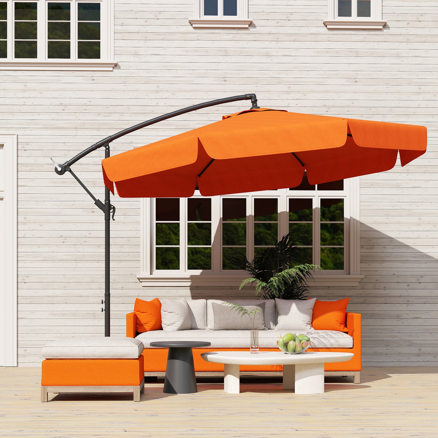 2.7m Garden Cantilever Banana Parasol