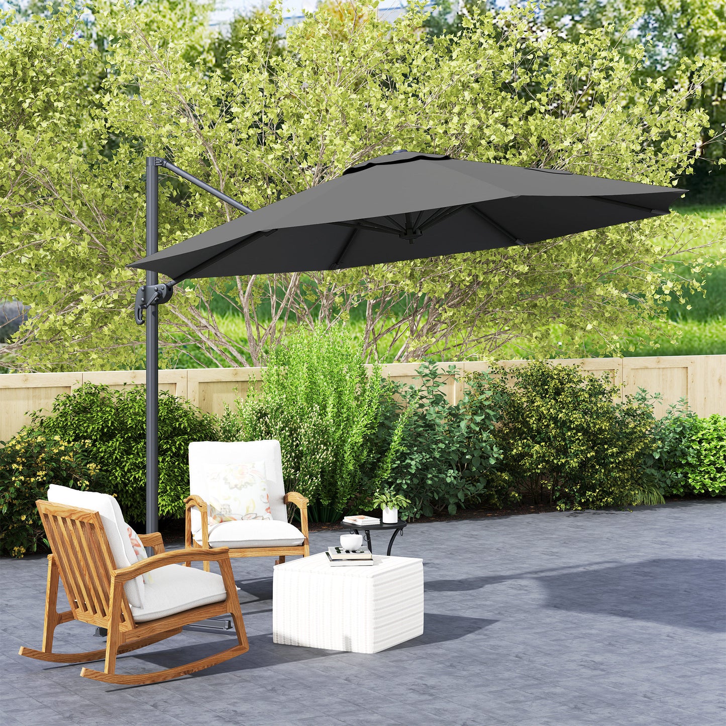 3 x 3m Overhanging Cantilever Parasol