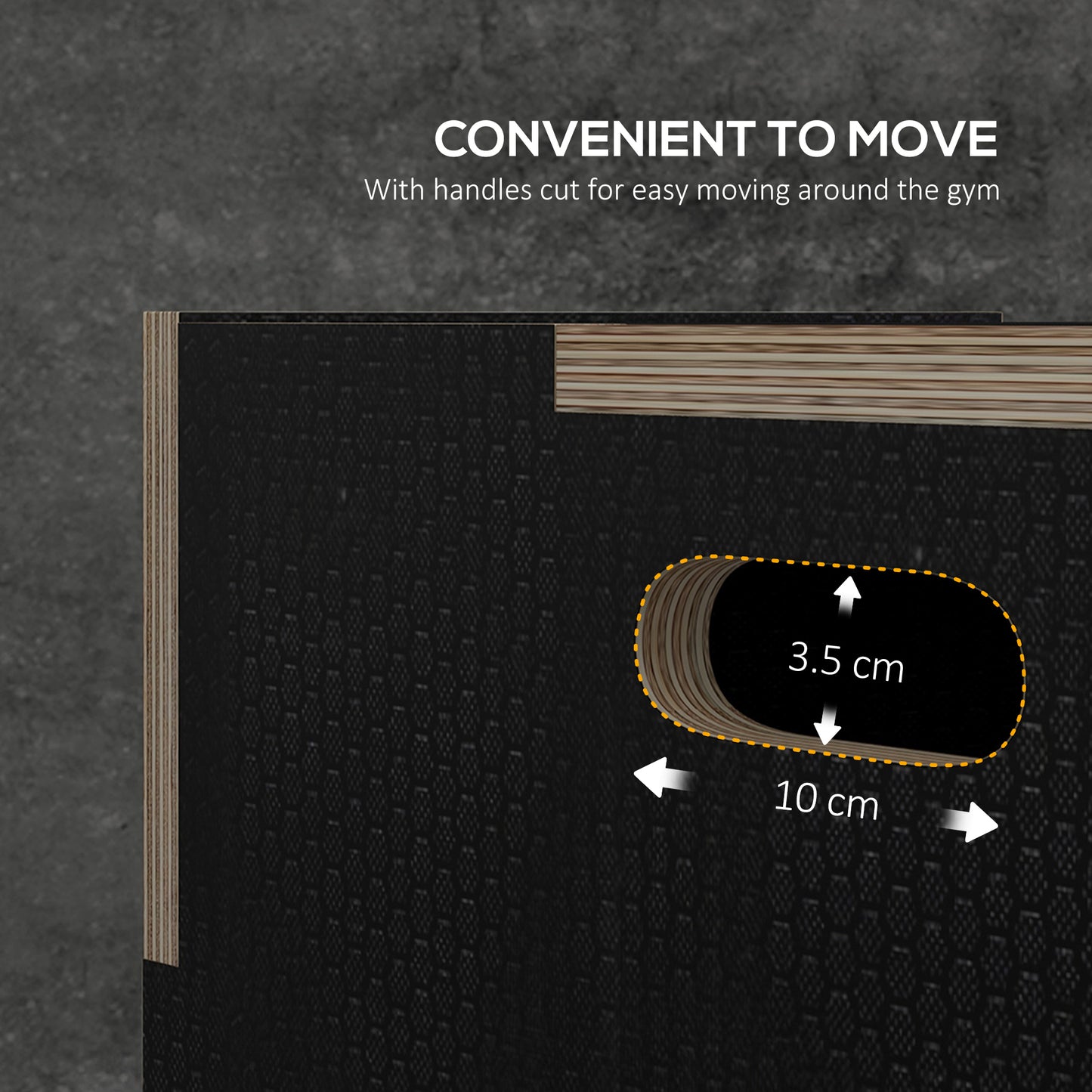 Multi-Faceted Jump Box, Wooden Step Up Box, for Home, Gym, Exercise