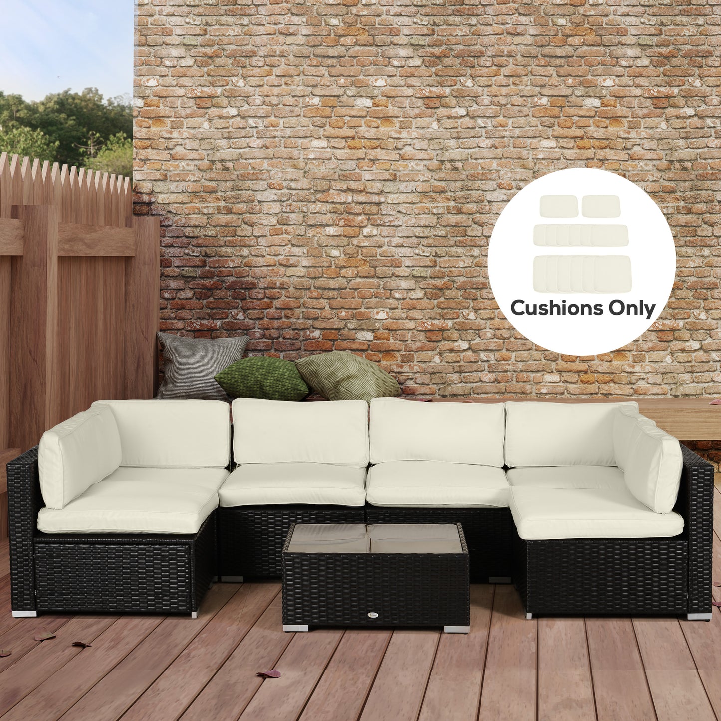Replacement Cushion Covers for Garden Sofa Set