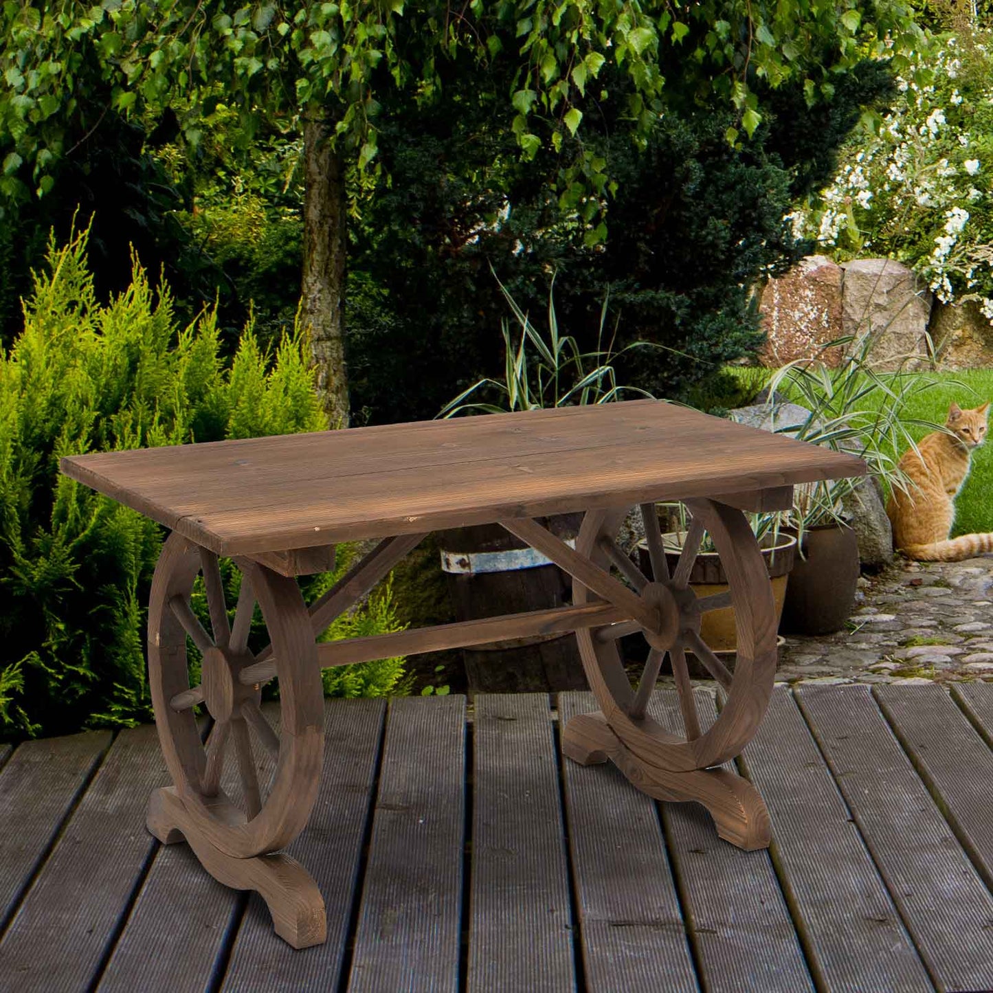 Wooden Garden Dining Table