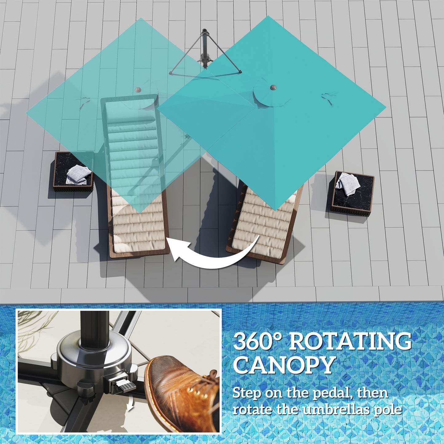 Patio Offset Parasol Umbrella