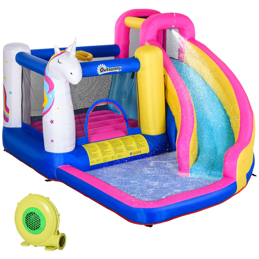 5 in 1 Bouncy Castle, with Blower, for Ages 3-8 Years