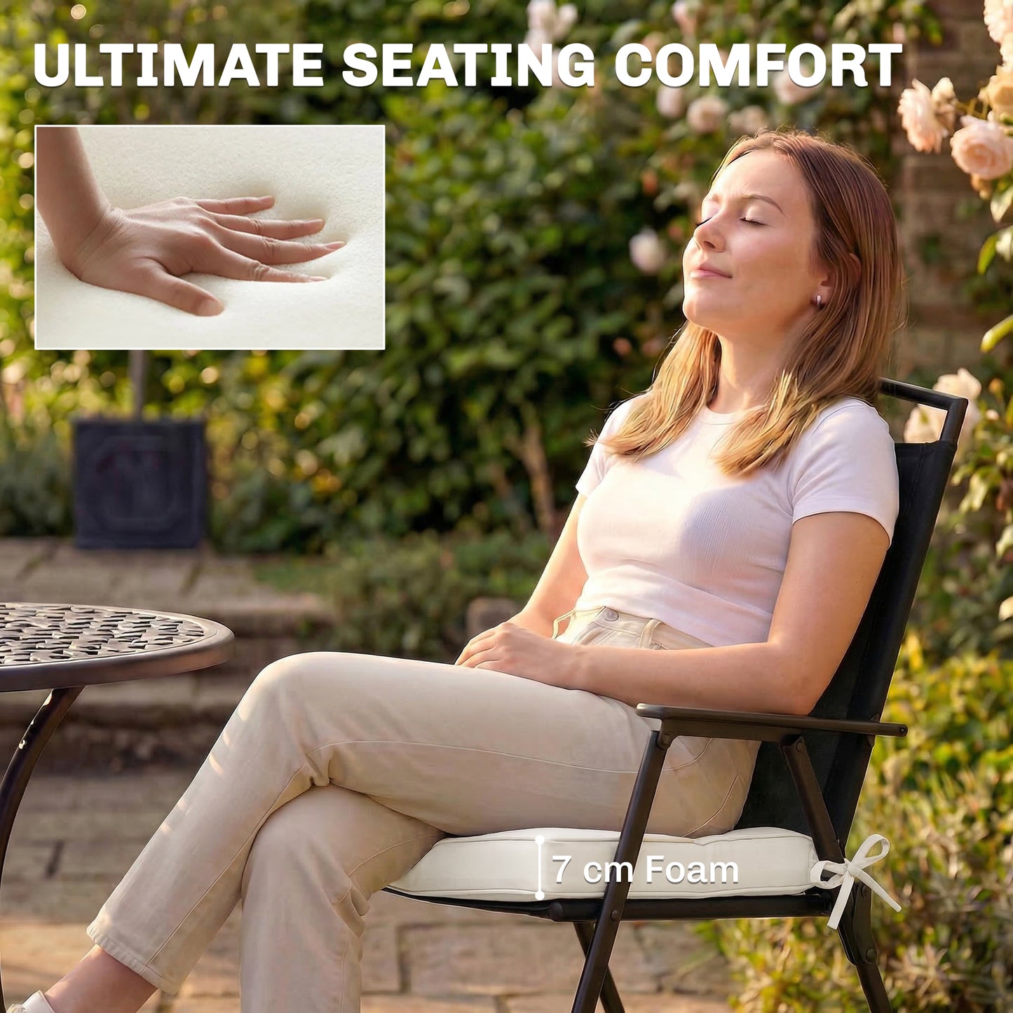 Outdoor Chair Seat Cushions Set of 2
