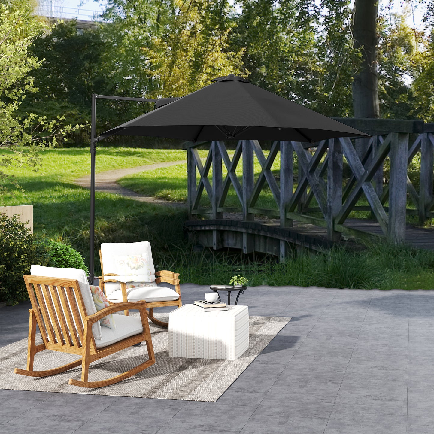 2.5m Rotating Cantilever Parasol