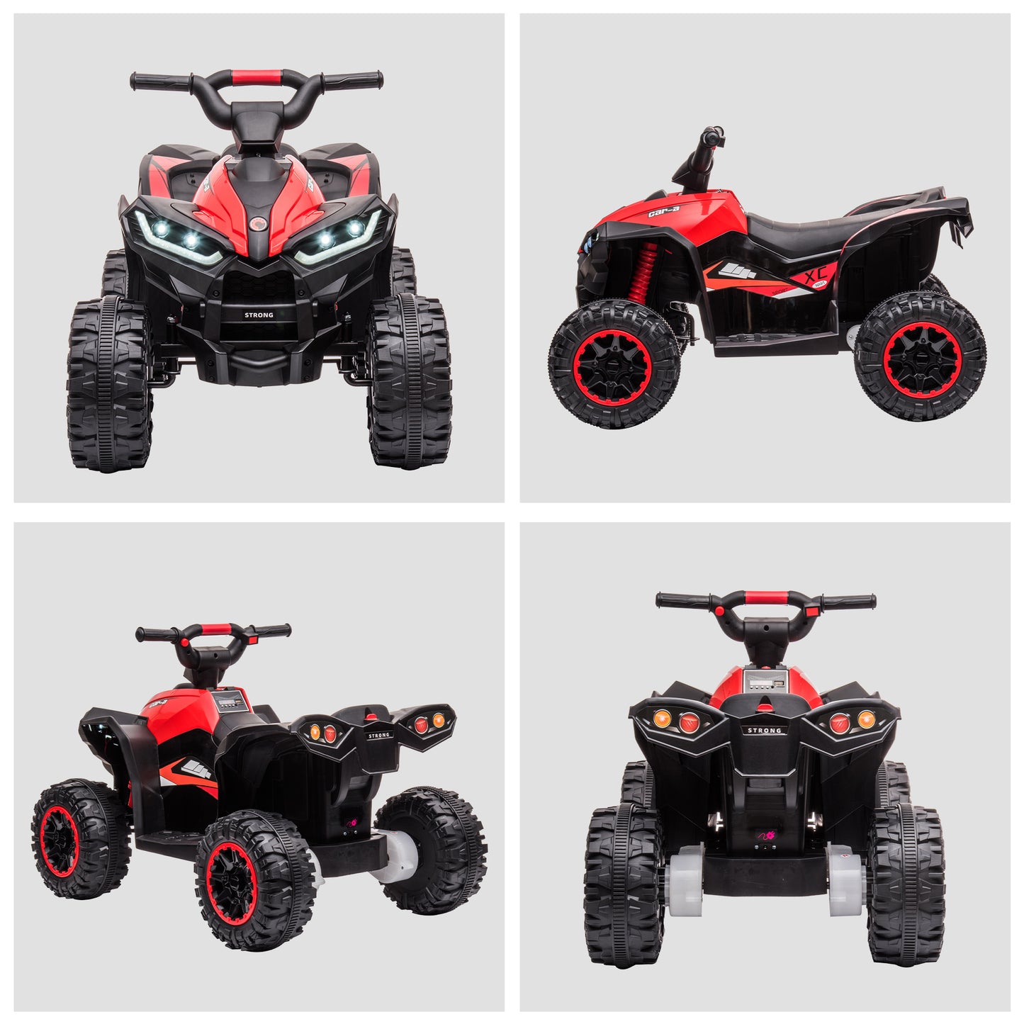 12V Ride-On Quad Bike w/ Music, Horn, for Ages 3-5 Years