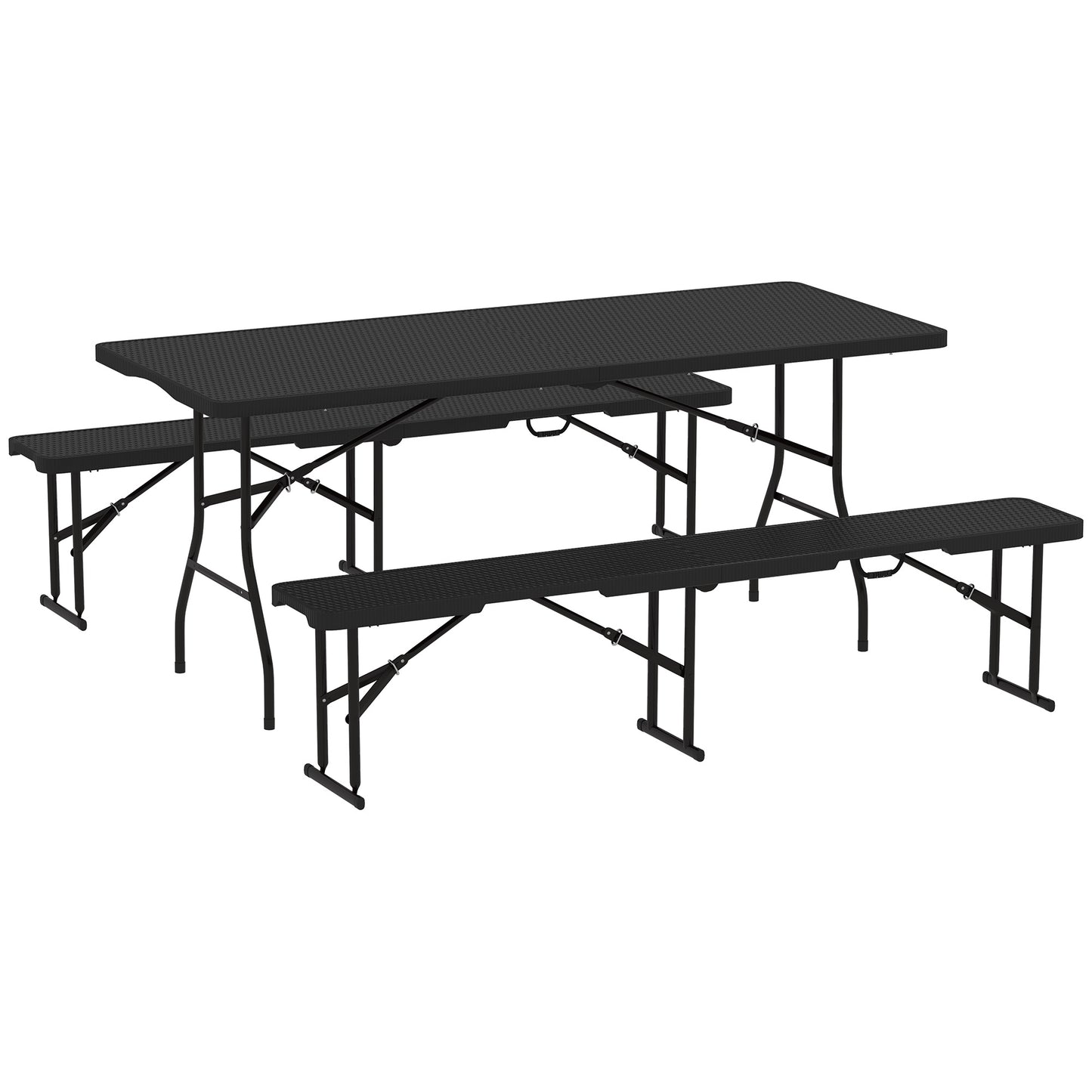 Folding Picnic Table and Bench Set