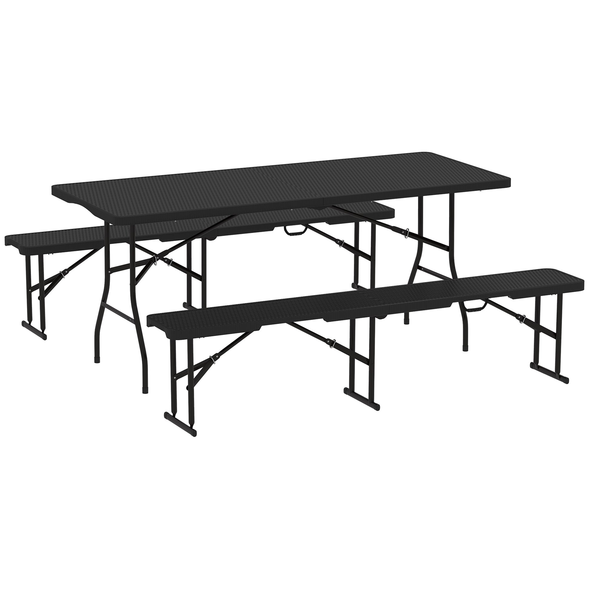 Folding Picnic Table and Bench Set