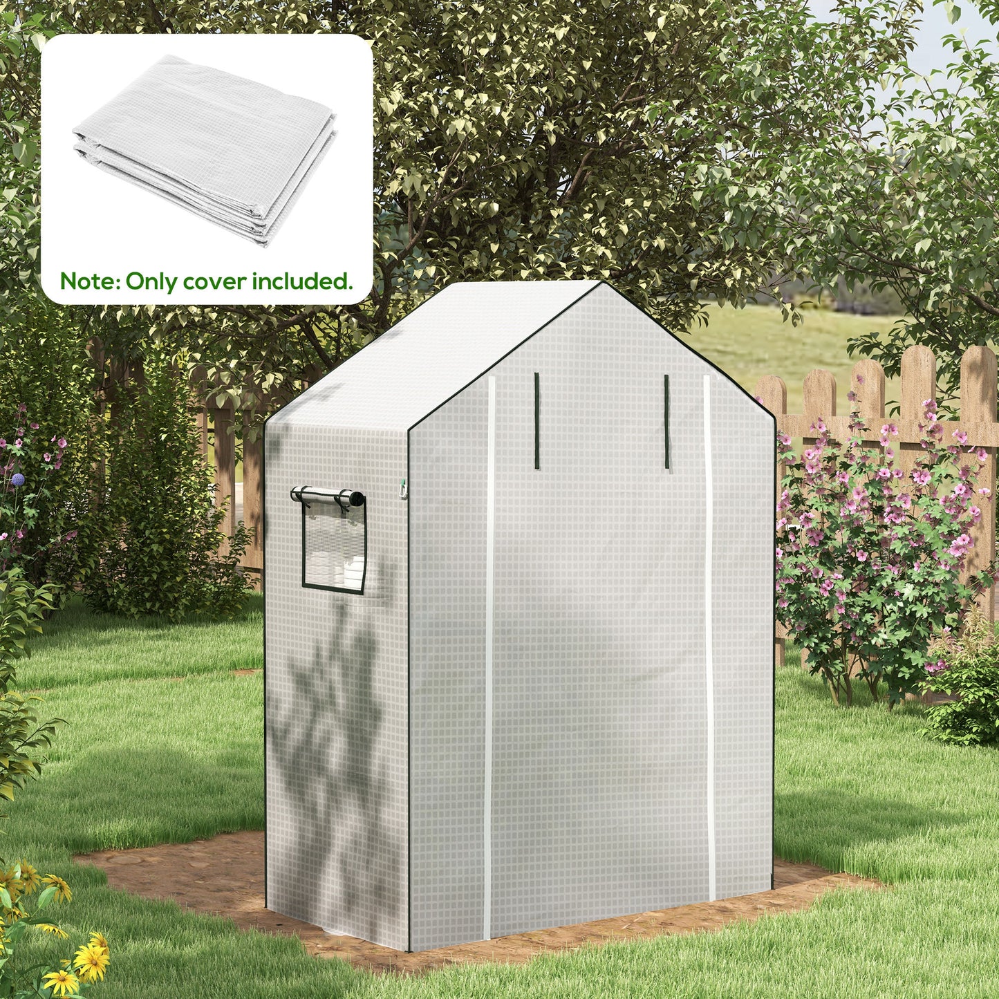 Greenhouse Cover Replacement Walk-in PE Hot House Cover (1)