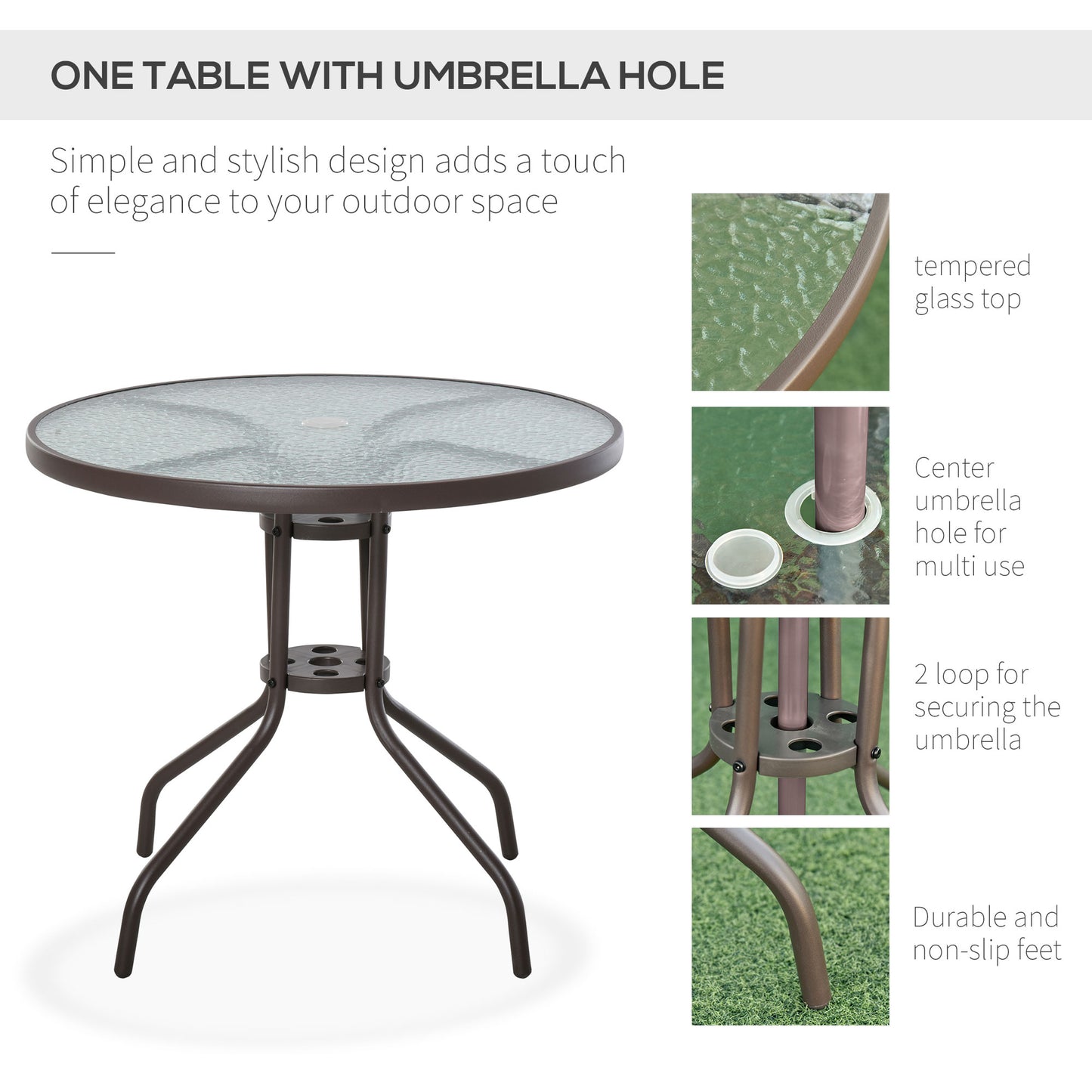Garden Patio Texteline Folding Chairs Plus Table