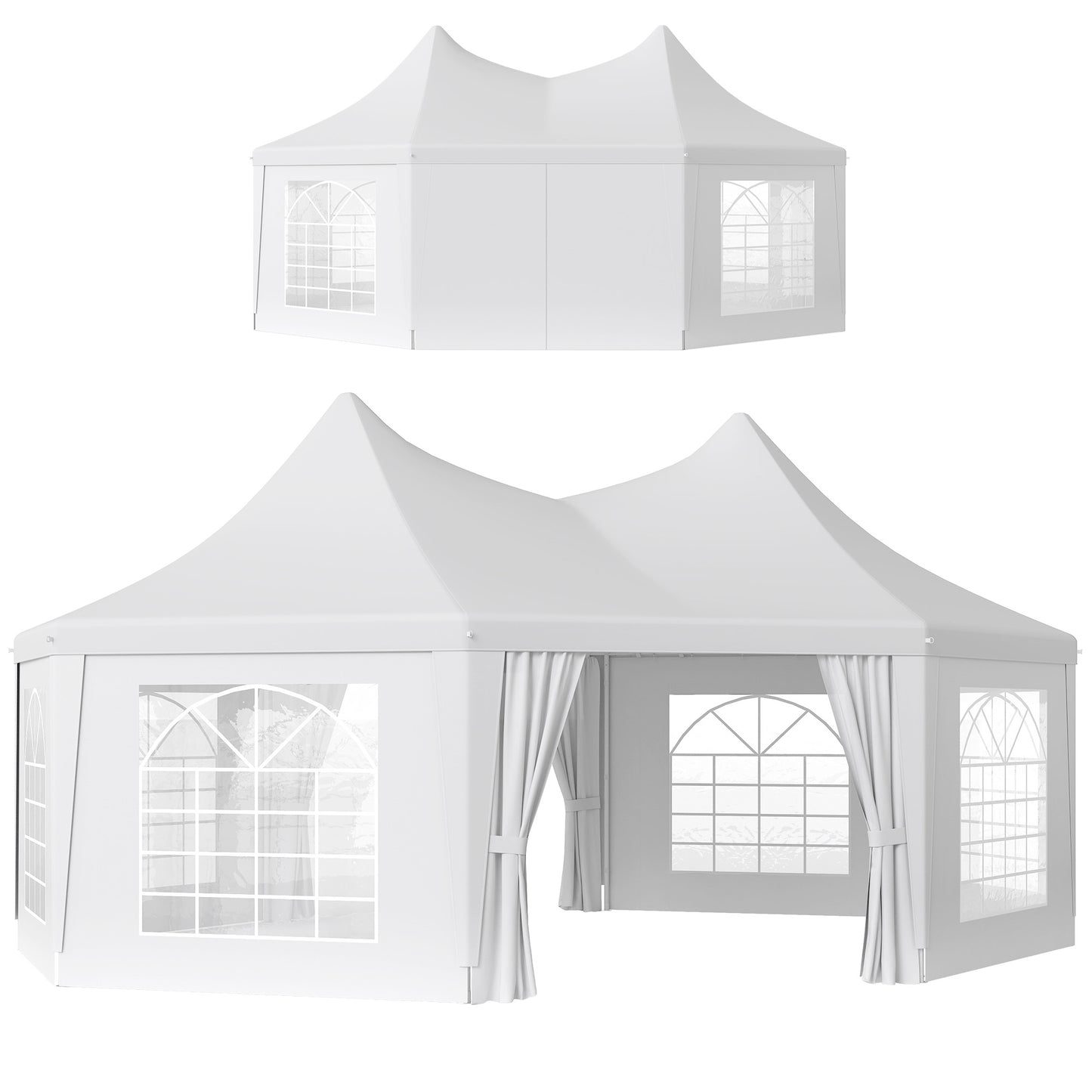 6.8 x 5m Octagonal Marquee Gazebo