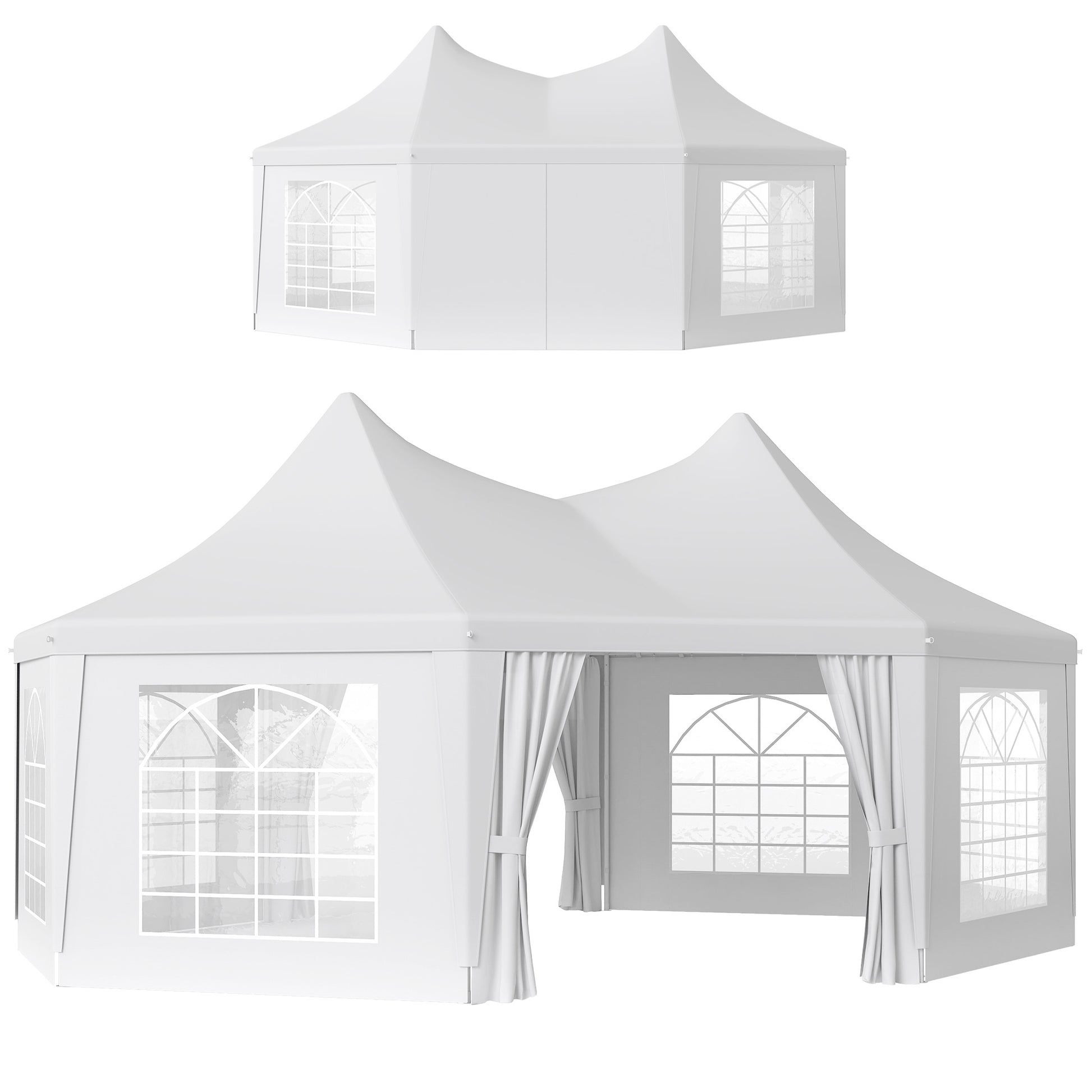 6.8 x 5m Octagonal Marquee Gazebo