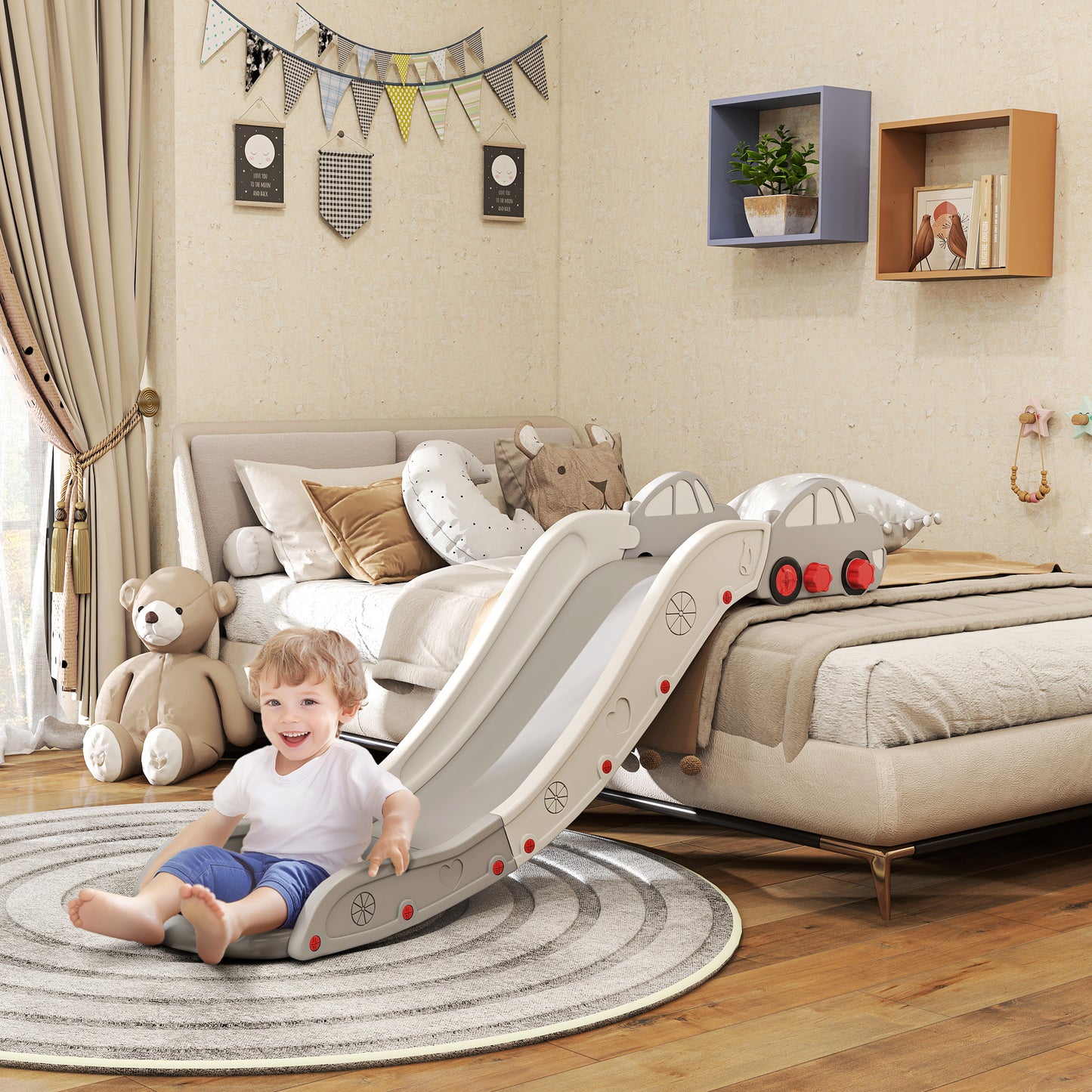 Kids Slide for Bed, Sofa, with Extended Length
