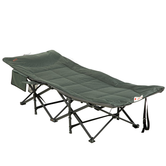 Foldable Camp Bed, Padded Patio Camping Bed with Carry Bag