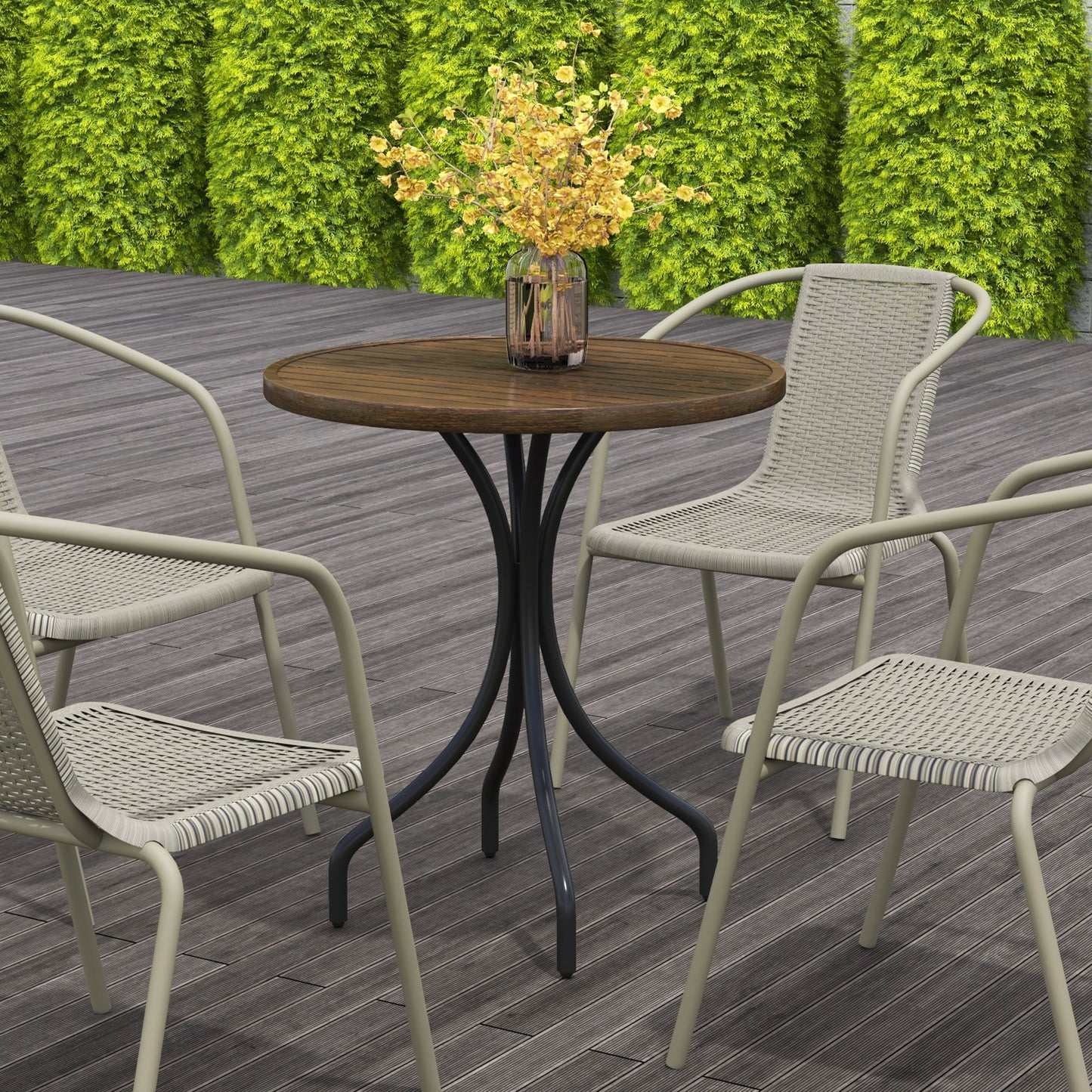 Φ66cm Galvanised Steel Garden Table