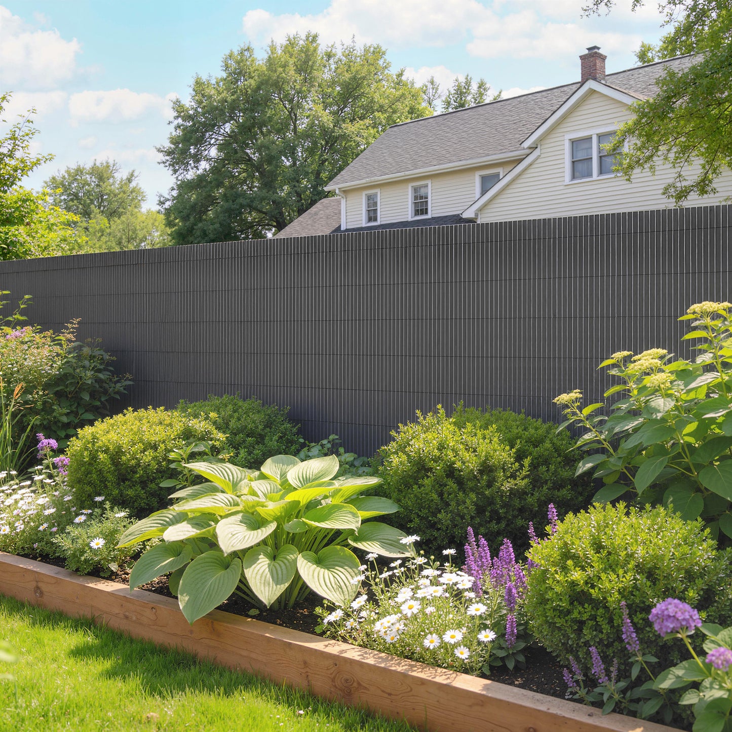 2Pcs Plastic Privacy Screening Fence