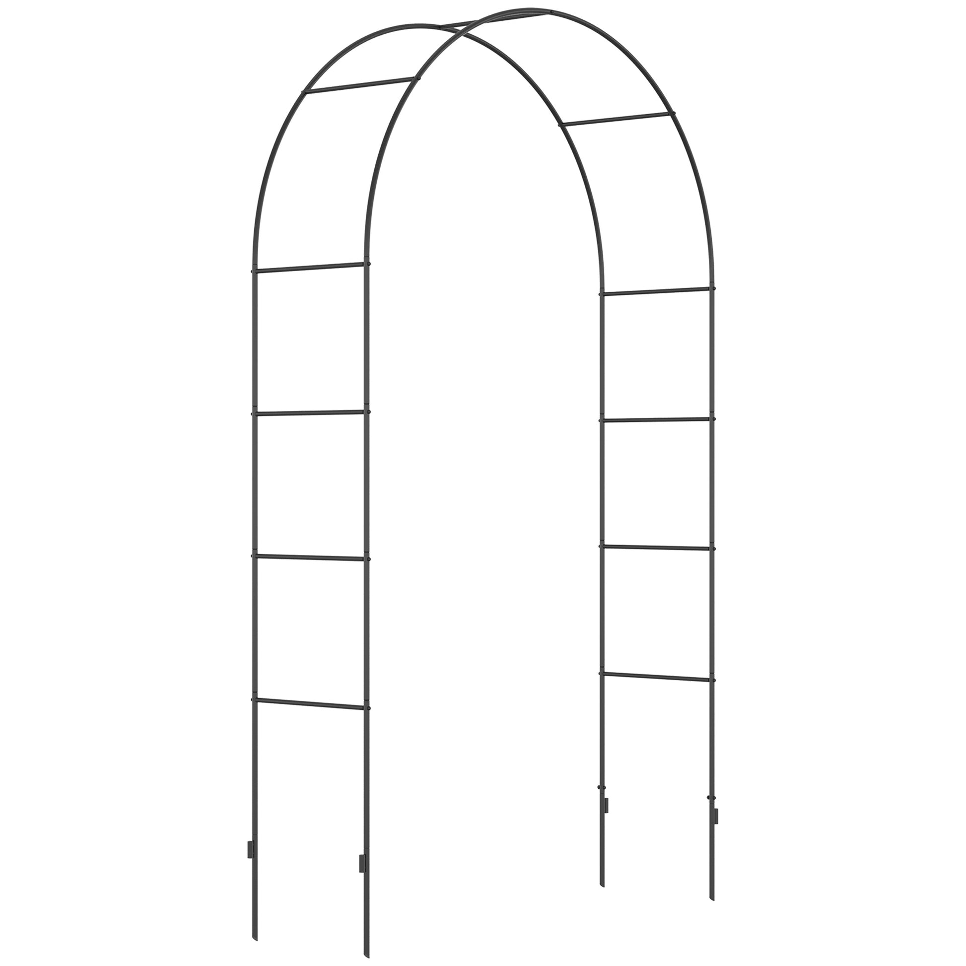 Outdoor Garden Arch, Metal Garden Arbor for Climbing Plants, Roses