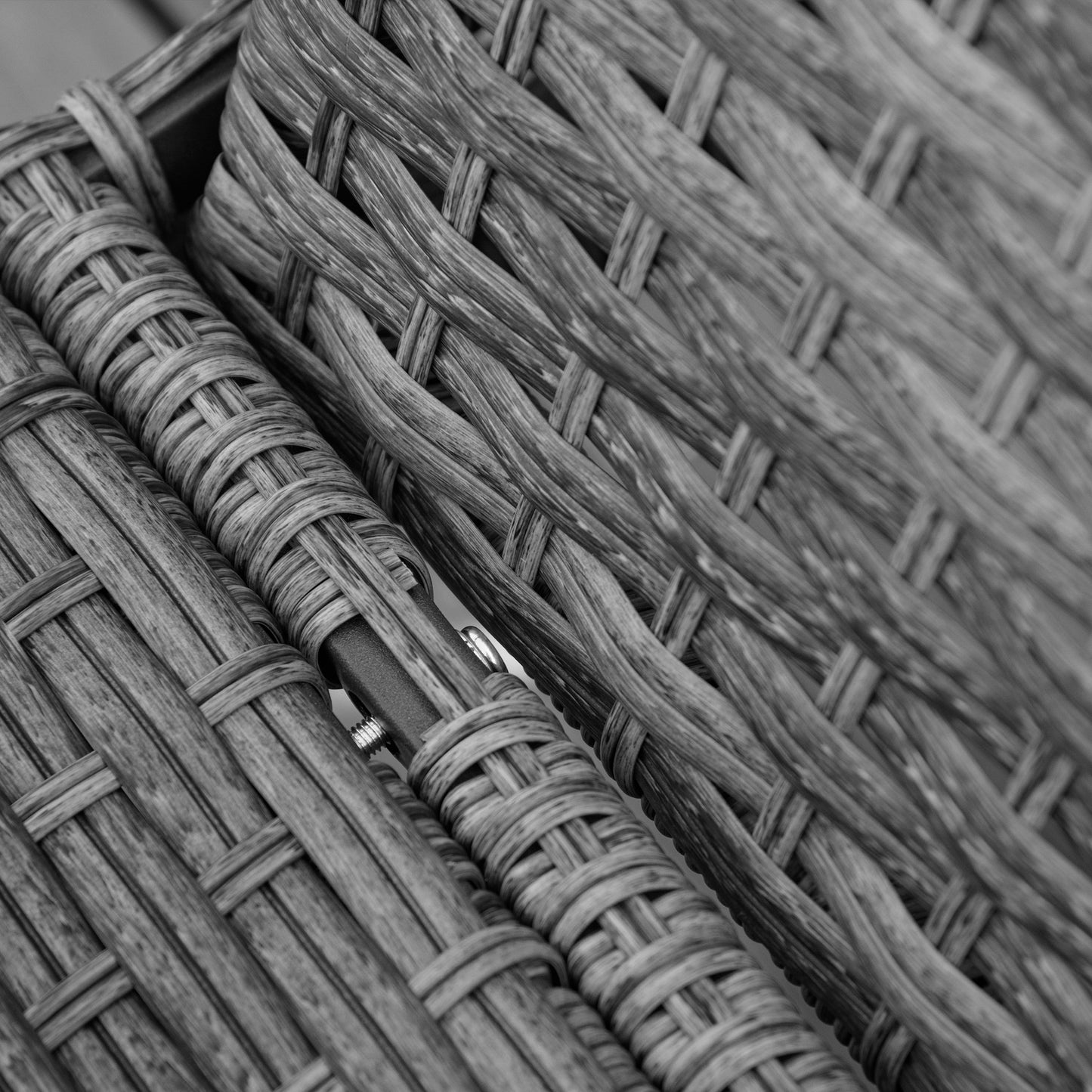 PE Rattan Sun Loungers set of 2 with Cushion