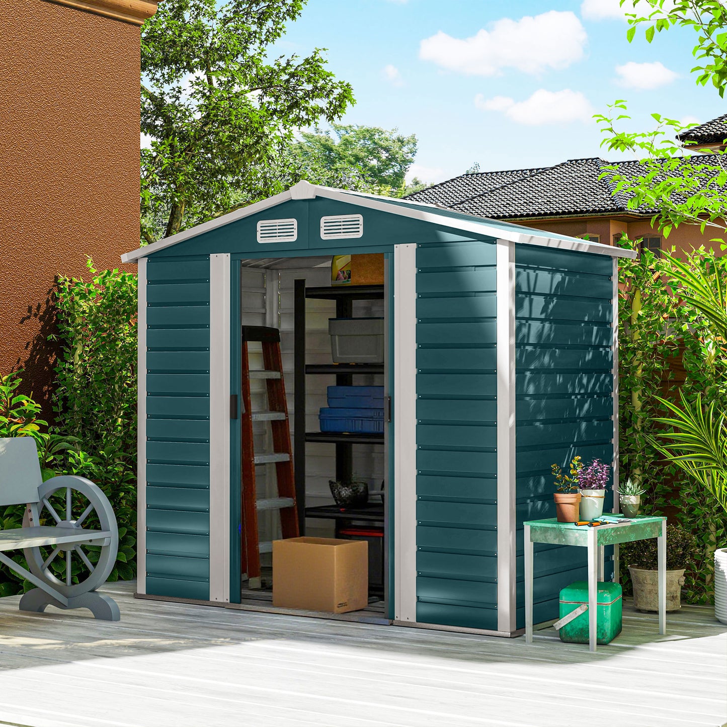 7 x 4ft Garden Shed, Easy to Assemble