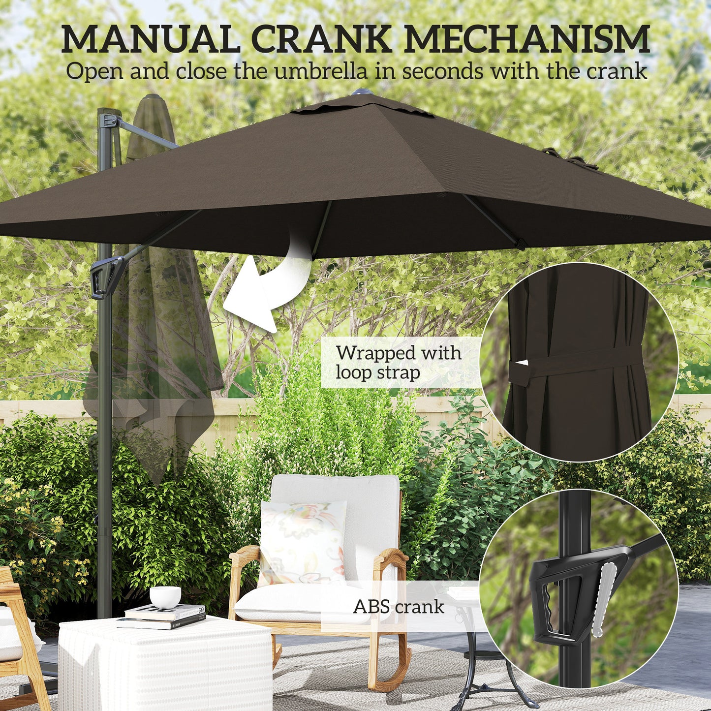 Patio Offset Parasol Umbrella