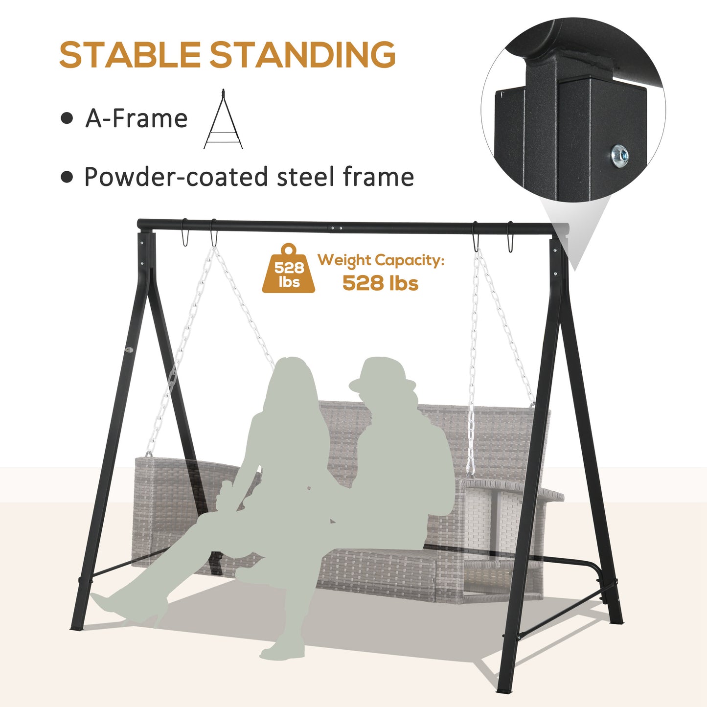 Steel Frame Multi-Swing Seat Frame