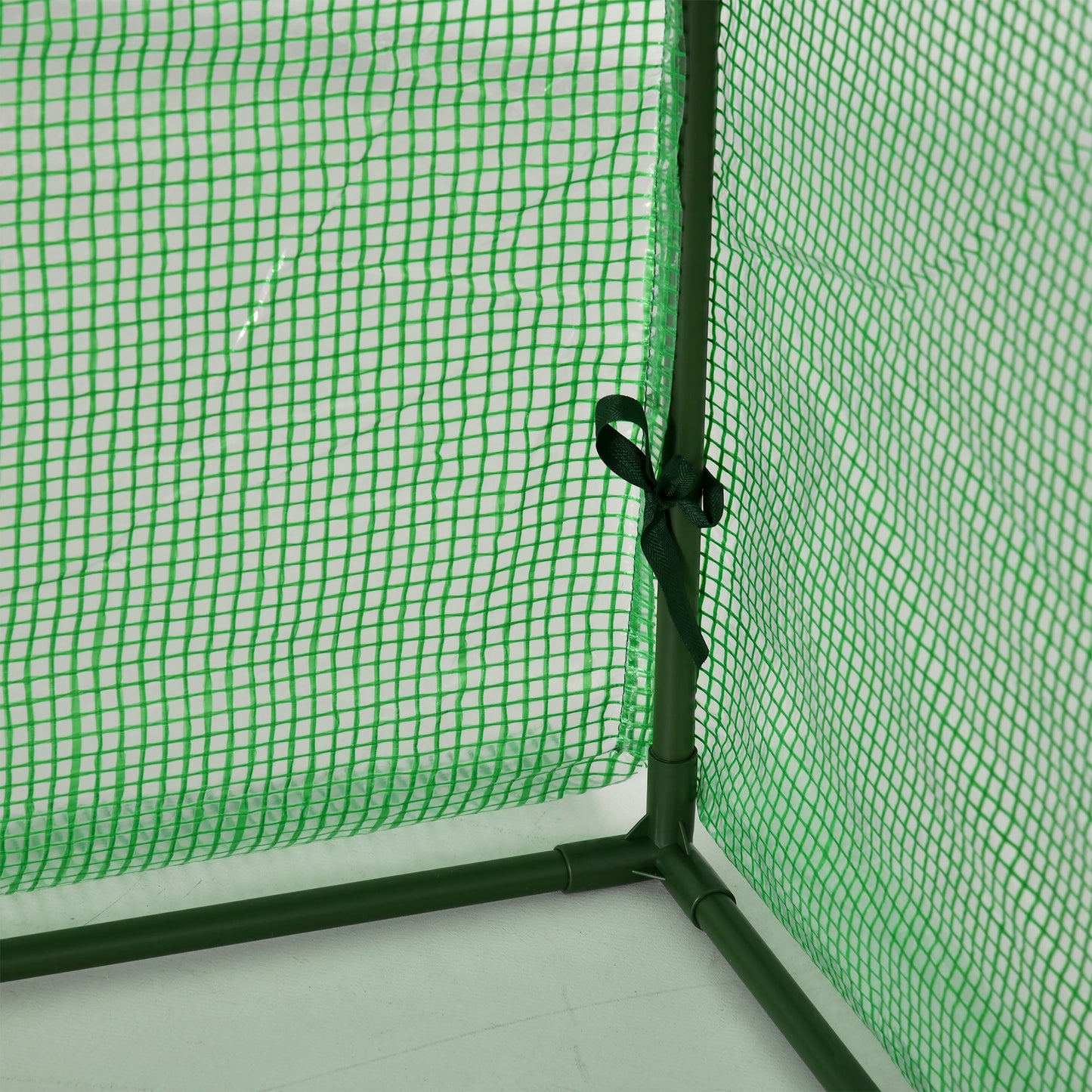 Mini Greenhouse, Small Polytunnel Green House with Zipped Doors (2)