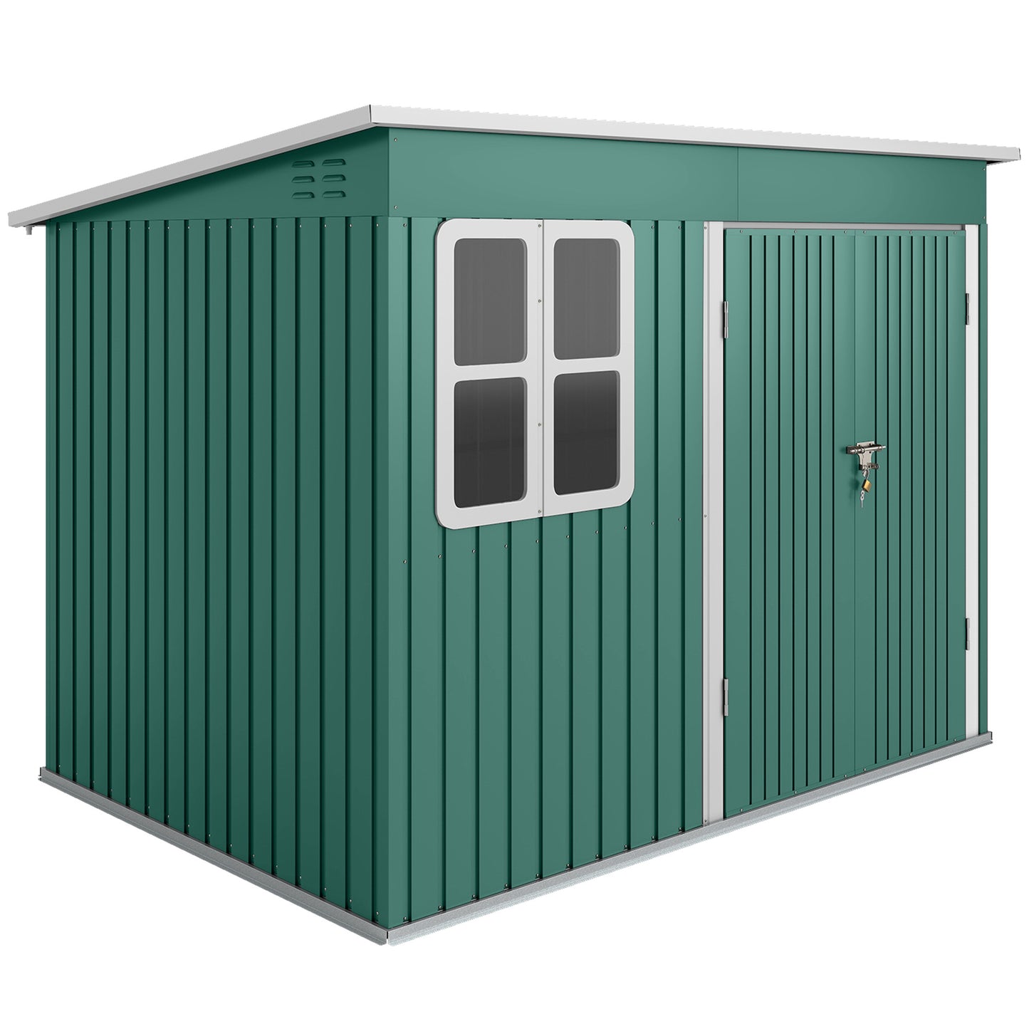 8.5 x 6ft Storage Shed Galvanised Steel Garden Shed