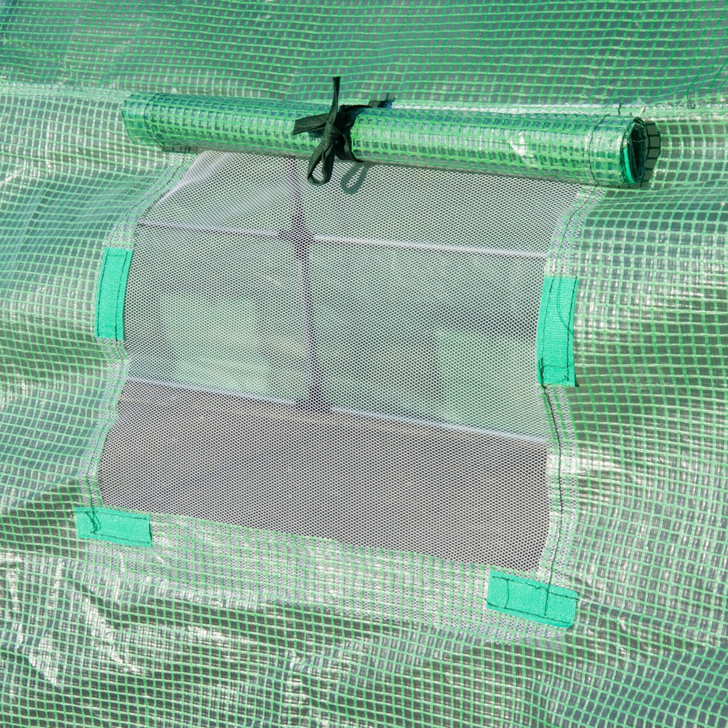 6 x 3 x 2 m Polytunnel Greenhouse with Roll-up Door