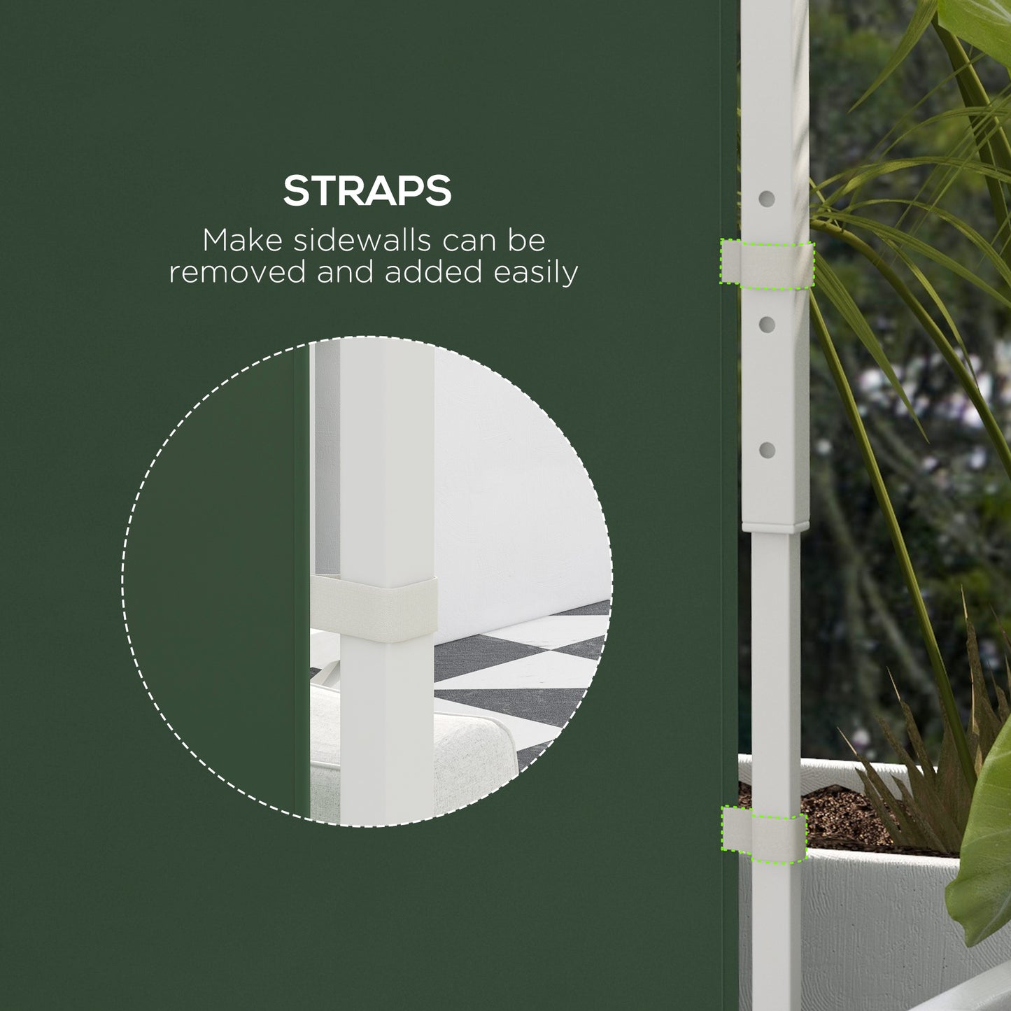 Gazebo Side Panels, 2 Pack Sides Replacement