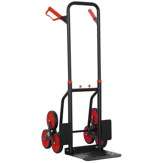 Stair Climbing Hand Truck, Heavy Duty Foldable Trolley on Wheels
