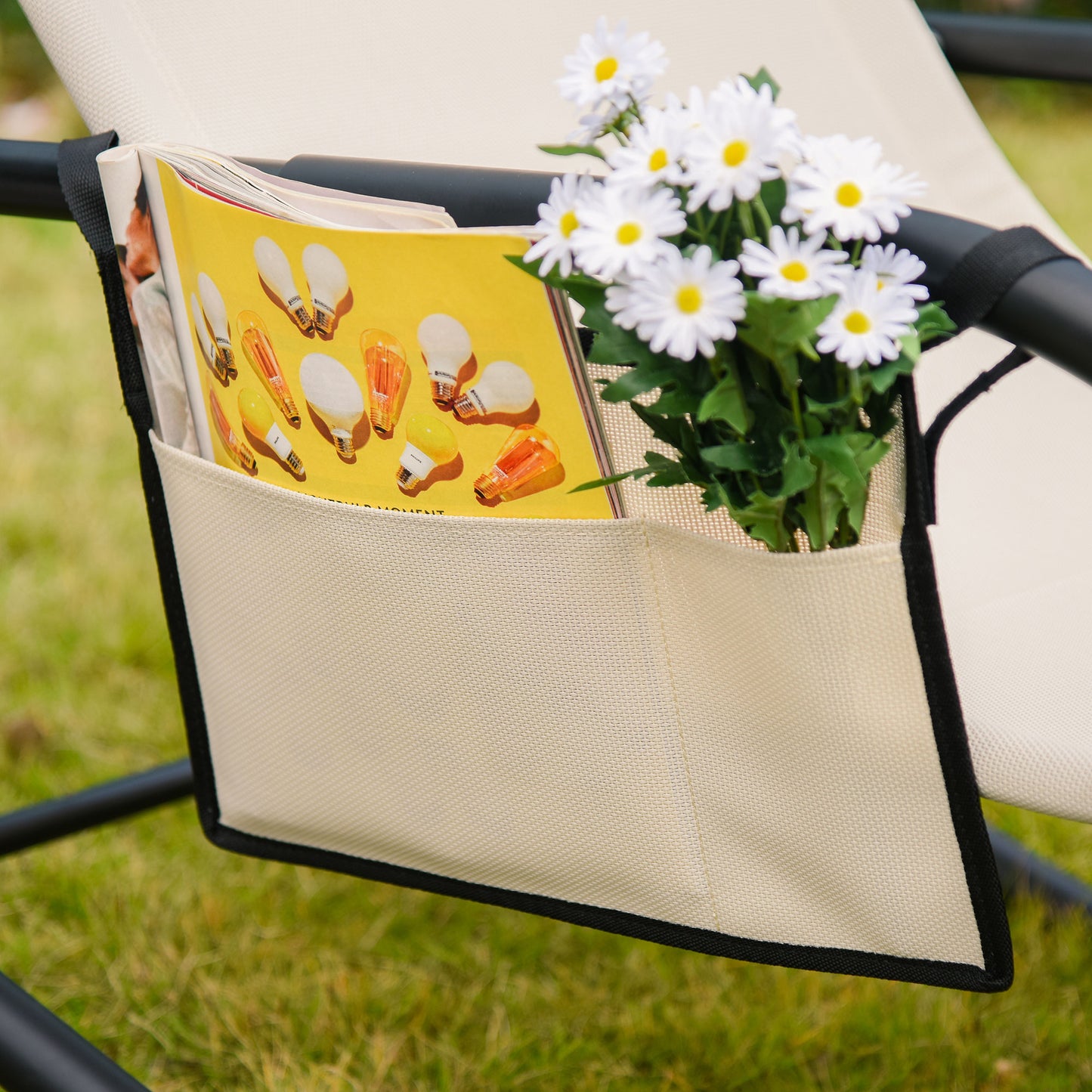 2PCs Outdoor Garden Rocking Chair