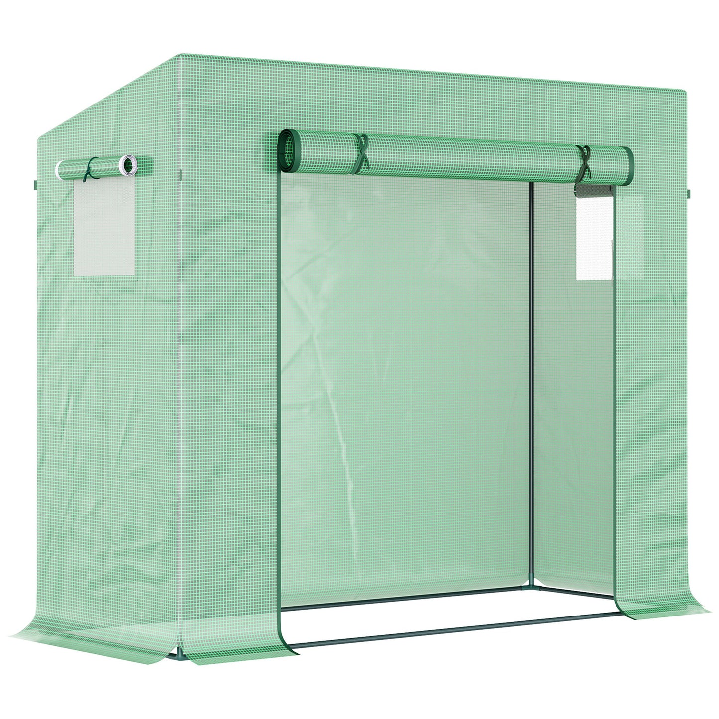 Small Walk-in Garden Greenhouse with Steel Frame