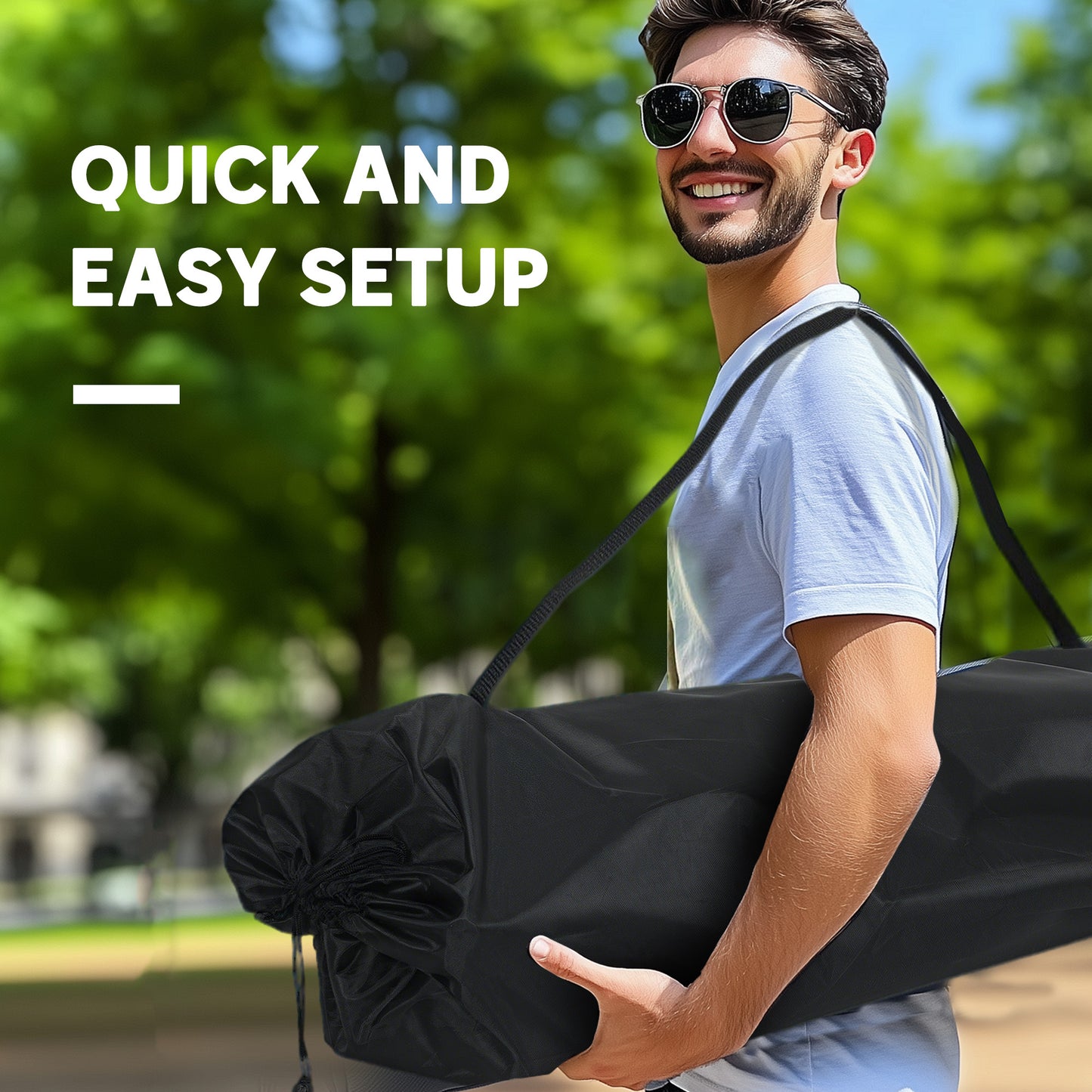 Double Camping Chair for Adults with Armrests