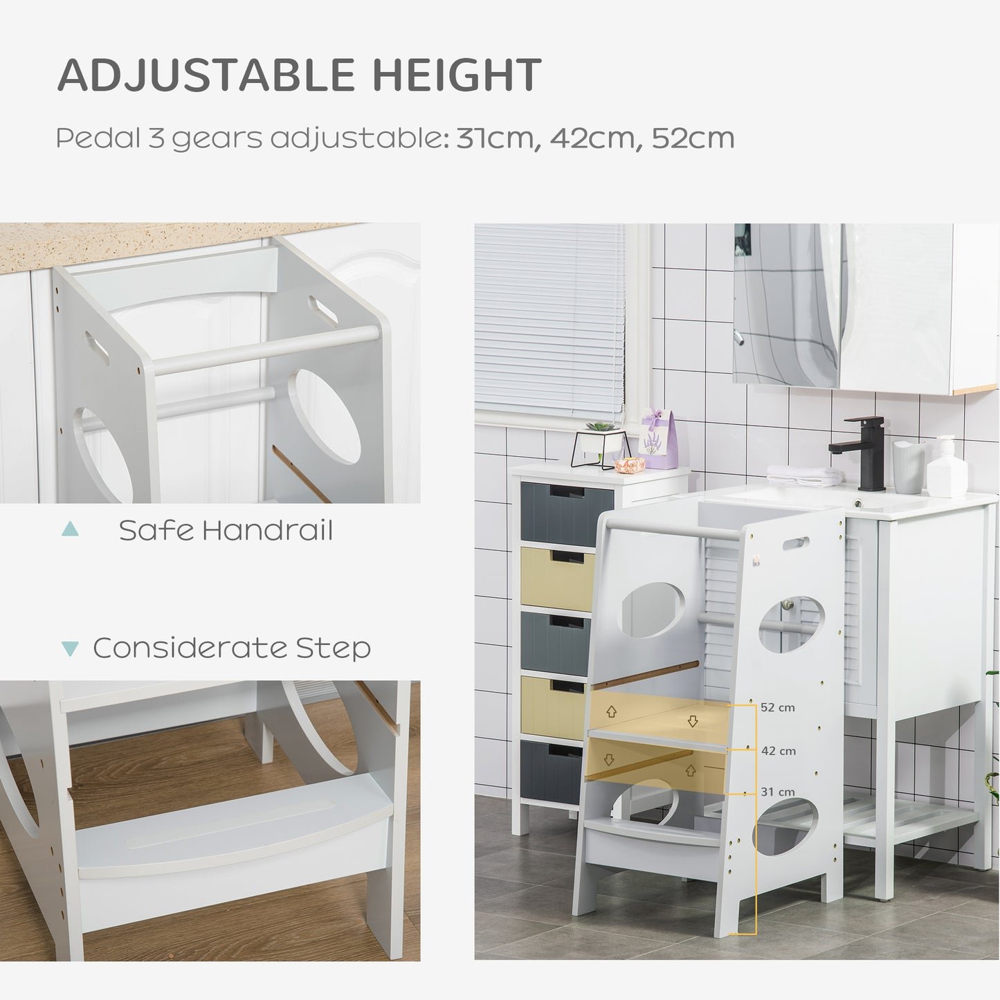 Kids Step Stool Toddler Kitchen Stool Tower
