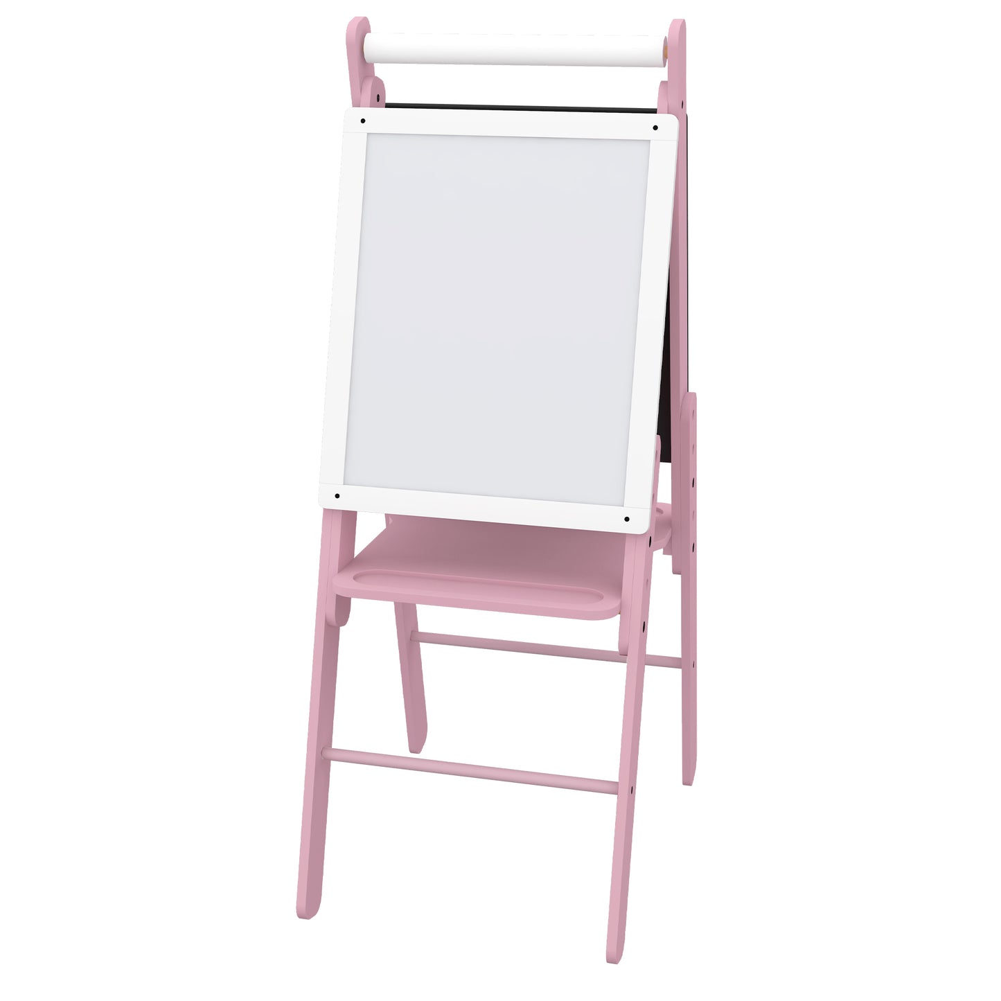 Three-In-One Easel for Kids, with Paper Roll, Adjustable Height