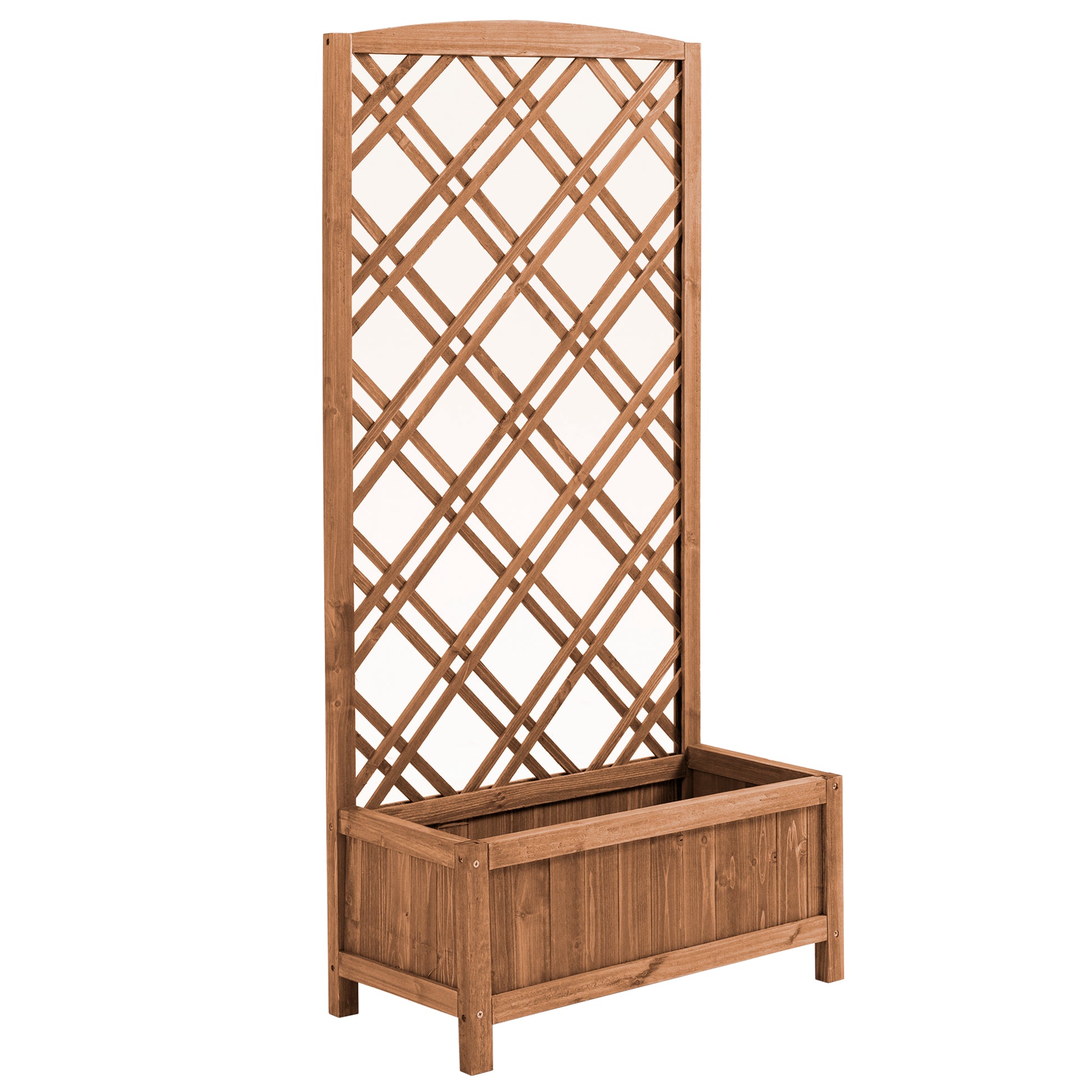 Garden Planter with Trellis