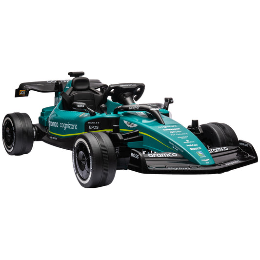 Aston Martin Licensed 12V Kids Ride on Racing Kart w/ Bluetooth