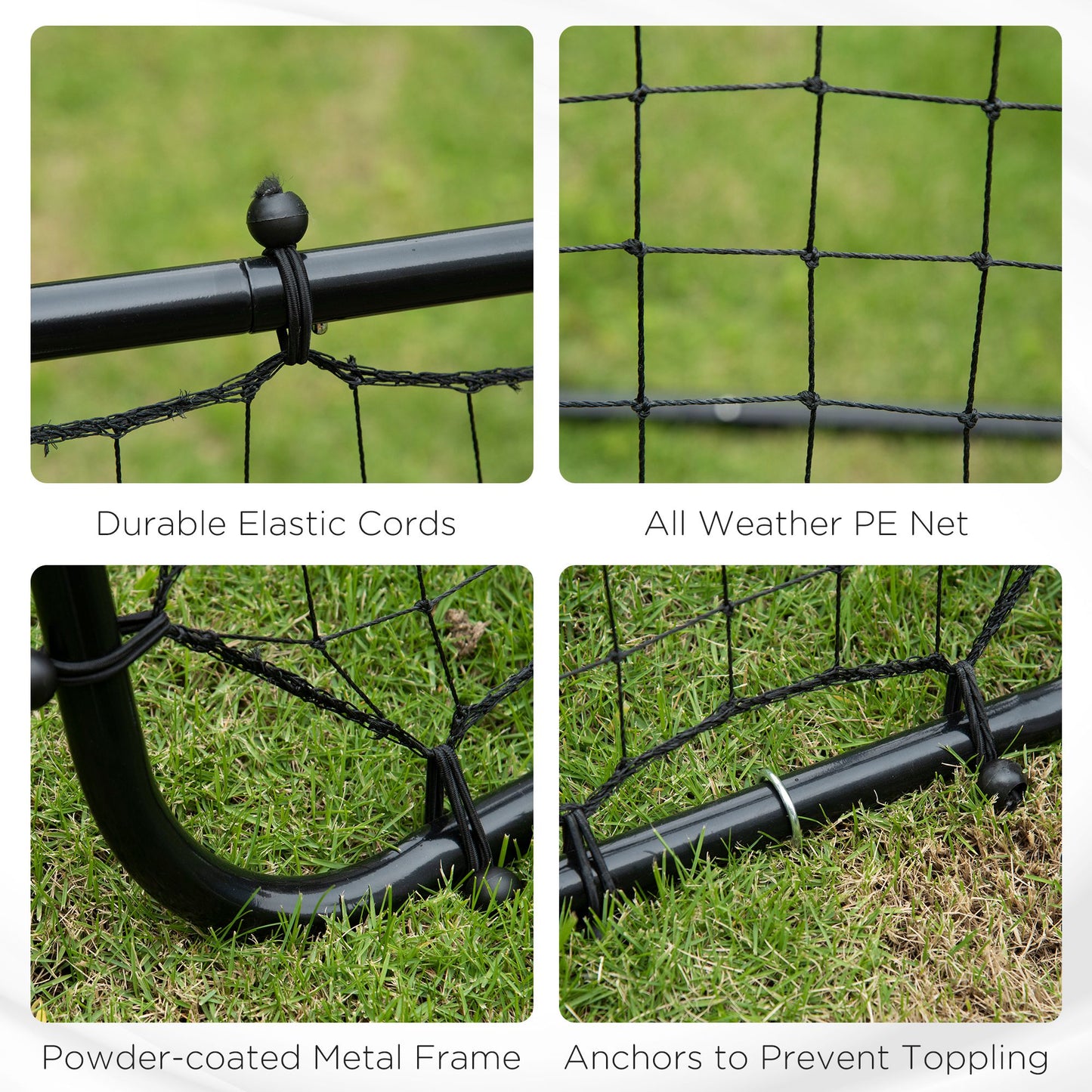 Rebounder Net, Practise Kickback Goal, for Teens, Adults Training