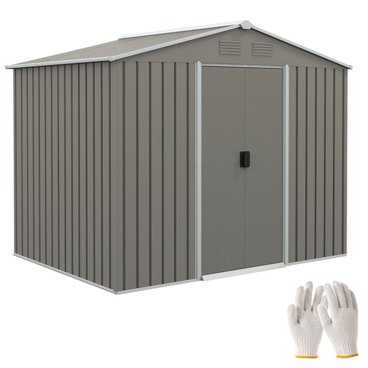 7.7 x 5.7ft Outdoor Garden Storage Shed