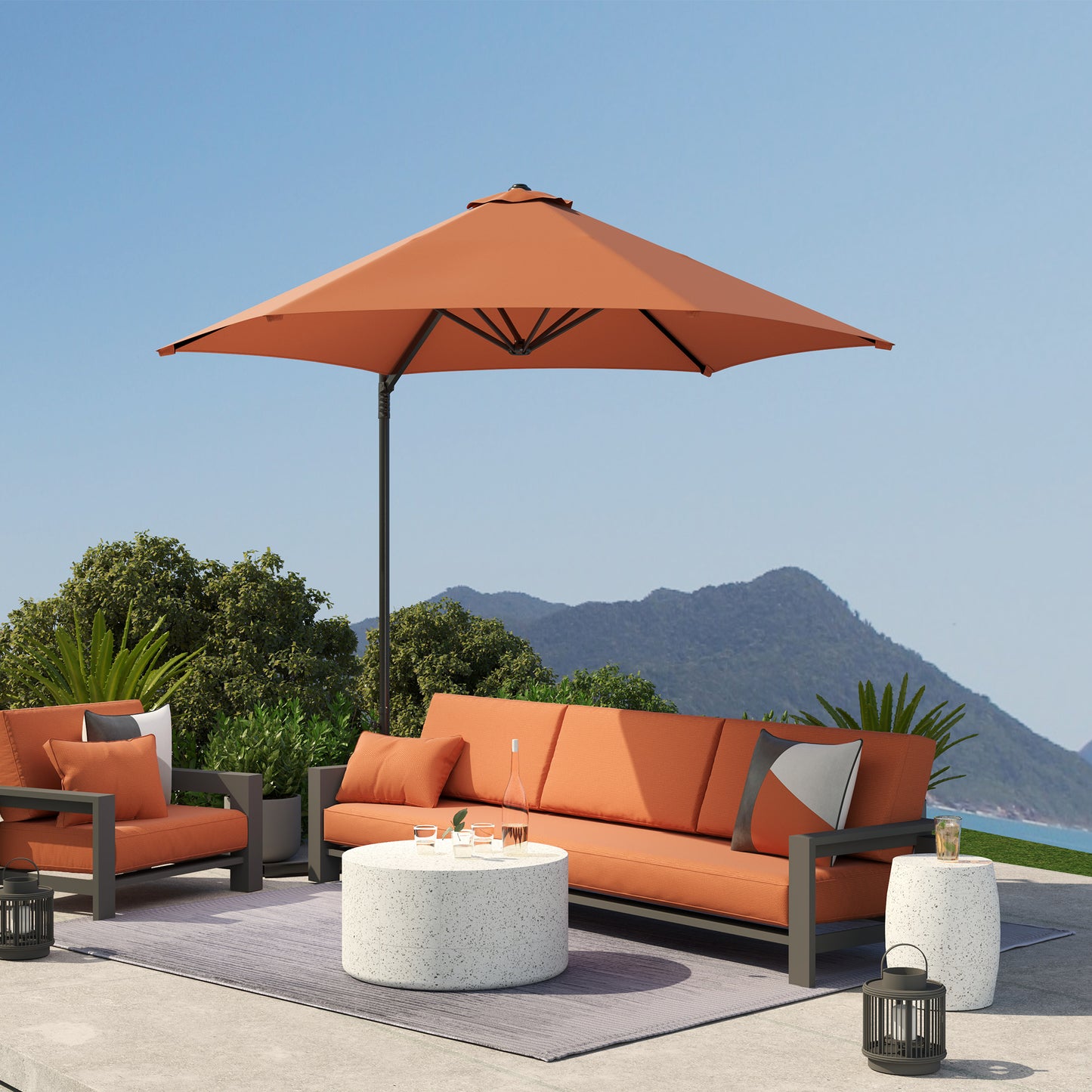 2.5m Rotating Cantilever Parasol