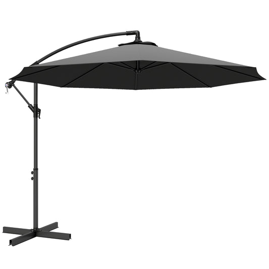 3m Overhanging Cantilever Parasol, with Cross Base (5)