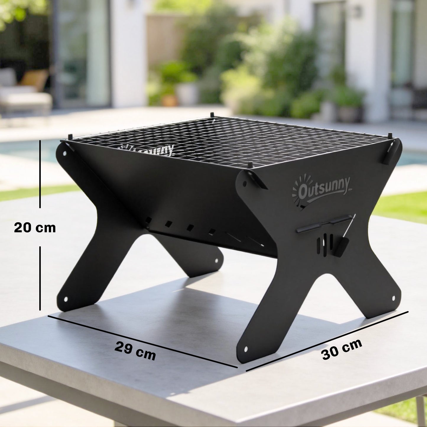 2-In-1 Portable BBQ Grill and Camping Fire Pit