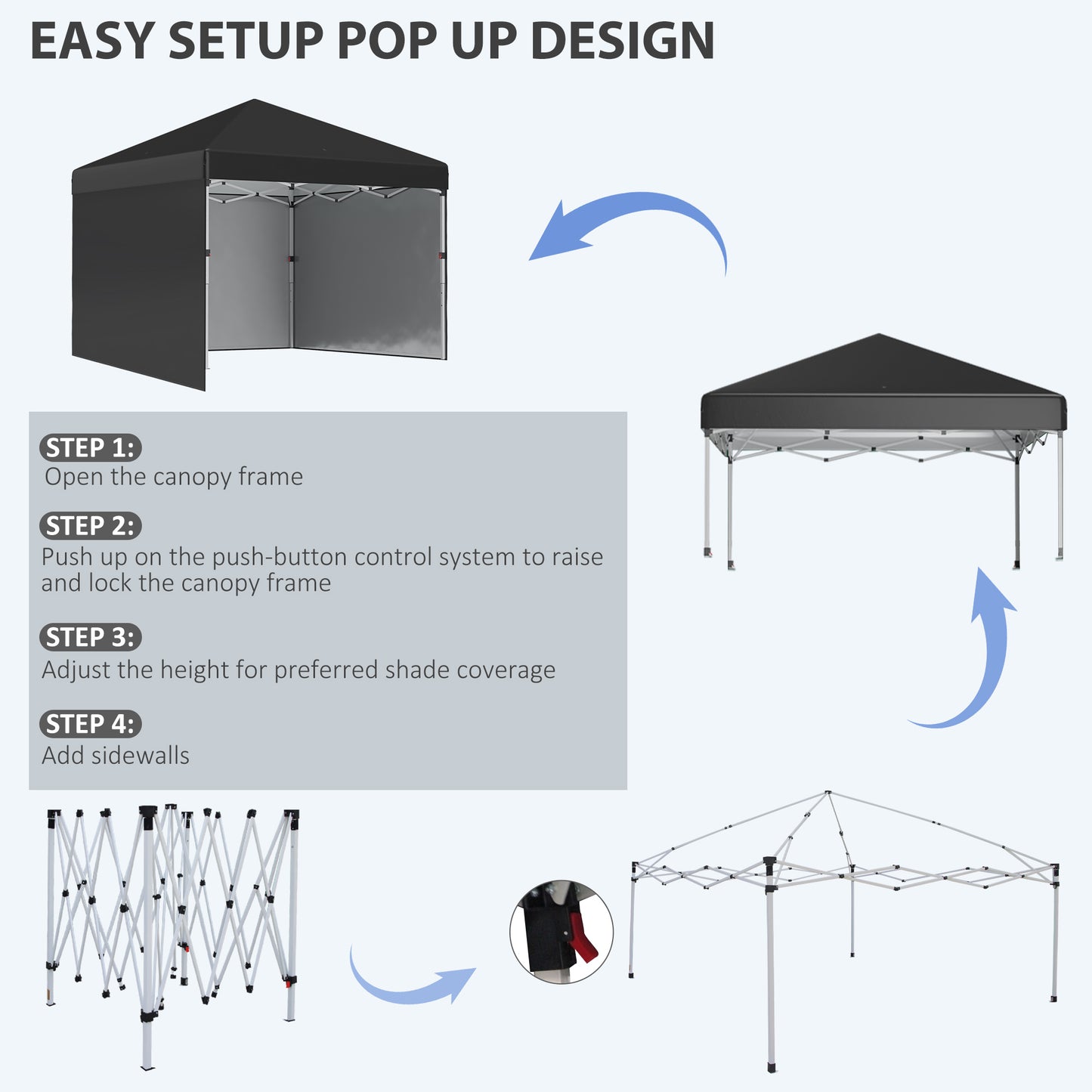 3 x 3 (M) Pop Up Gazebo Event Shelter