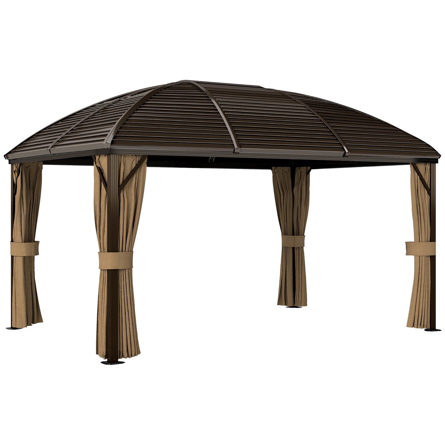 3 x 4m Hardtop Gazebo Canopy with Metal Roof