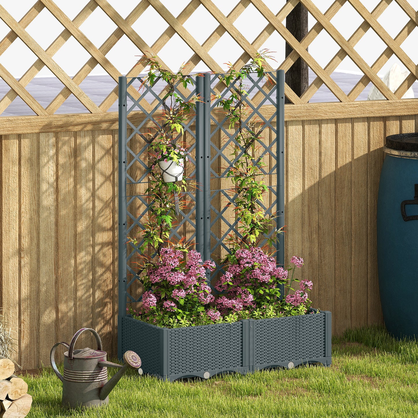 Raised Garden Bed with Trellis (4)