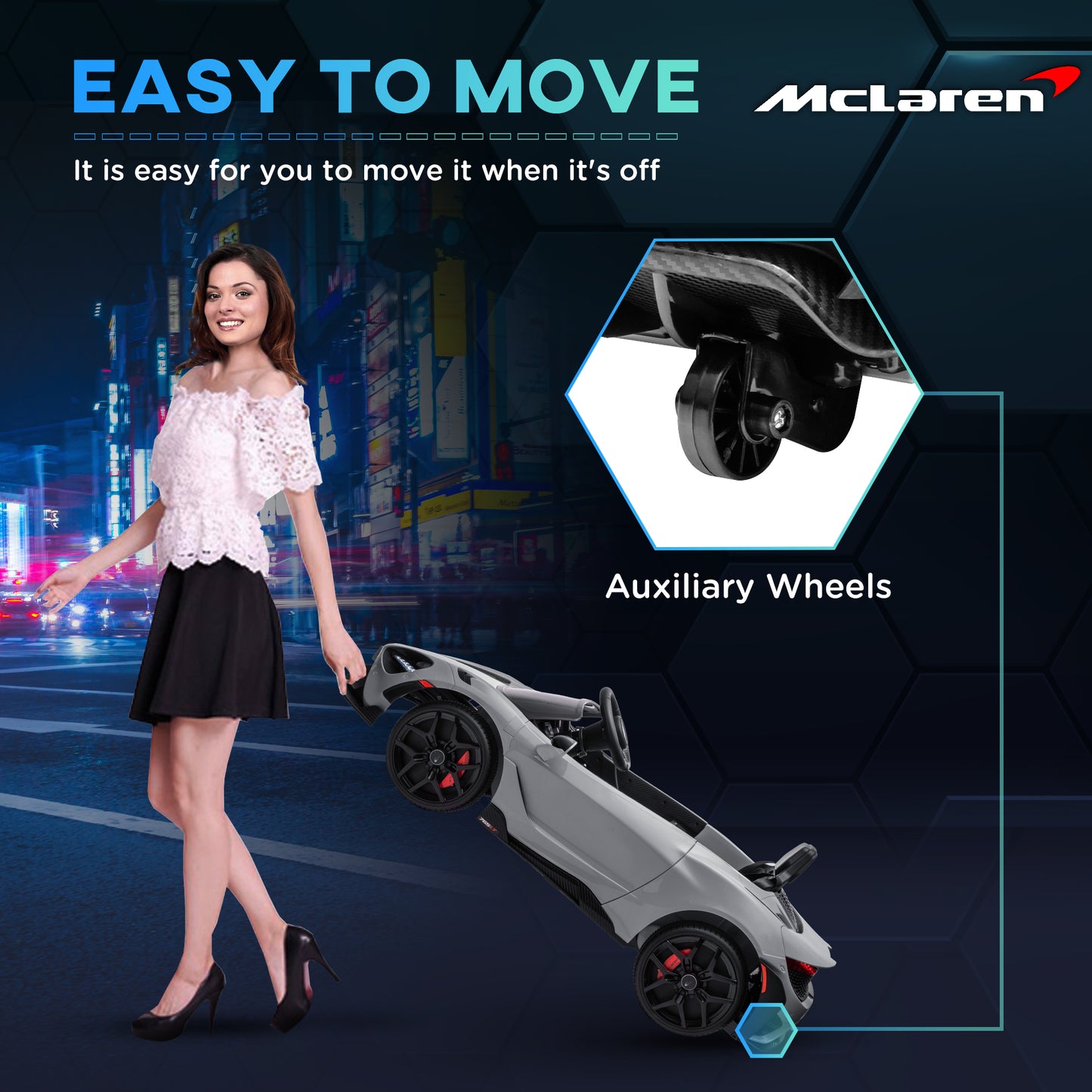 McLaren 765LT Licensed 12V Kids Electric Ride on Car