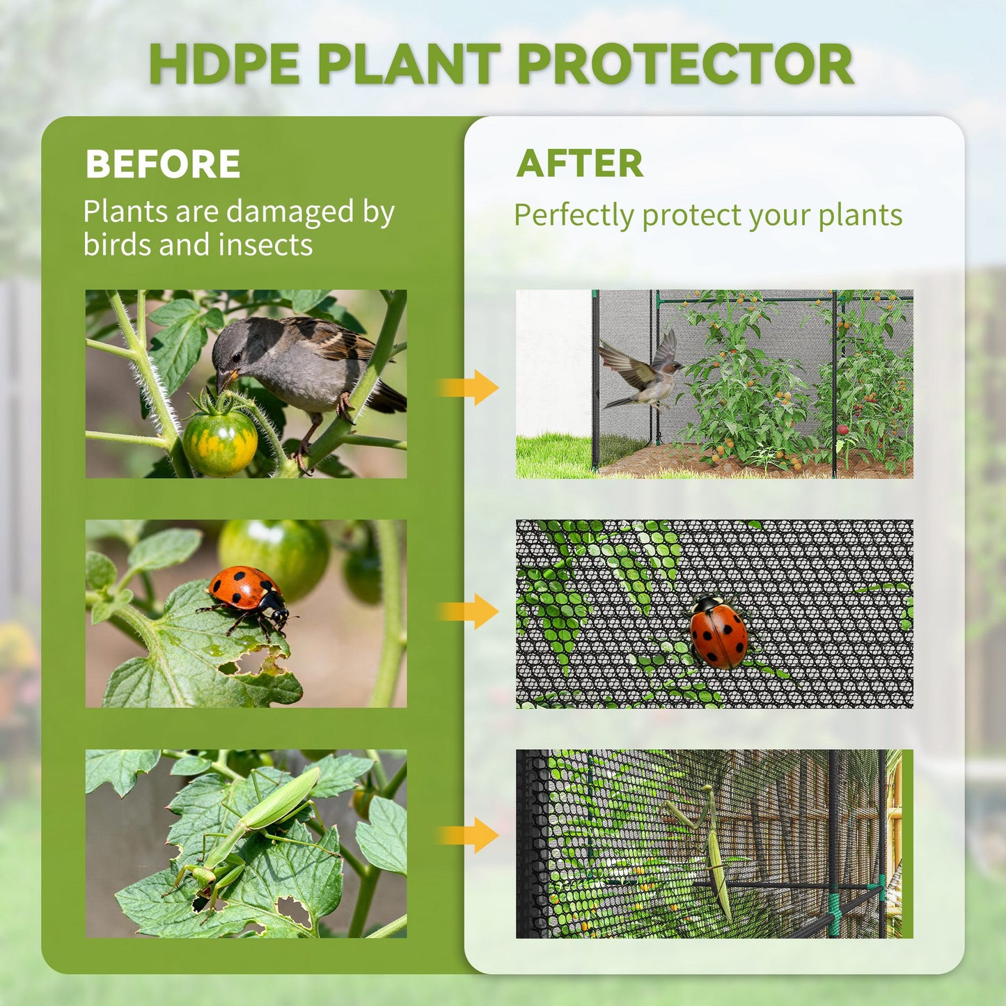 Fruit Cage Bird Netting, Brassica Cage Plant Protection Tent